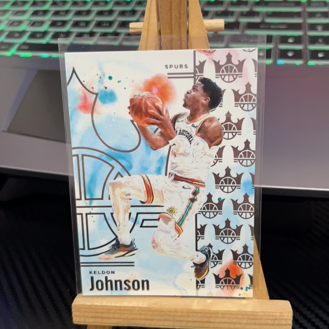 2024-25 Panini Court Kings Keldon Johnson 凯尔登 约翰逊 马刺 油画系列 卡品如图 凑图必备 值得收藏!免费代卖!