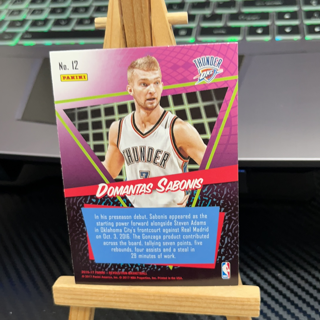 2016-17 Panini Revolution Domantas Sabonis 萨博尼斯 雷霆 特卡 折射 革命系列 卡品如图 凑图必备 值得收藏!免费代卖!