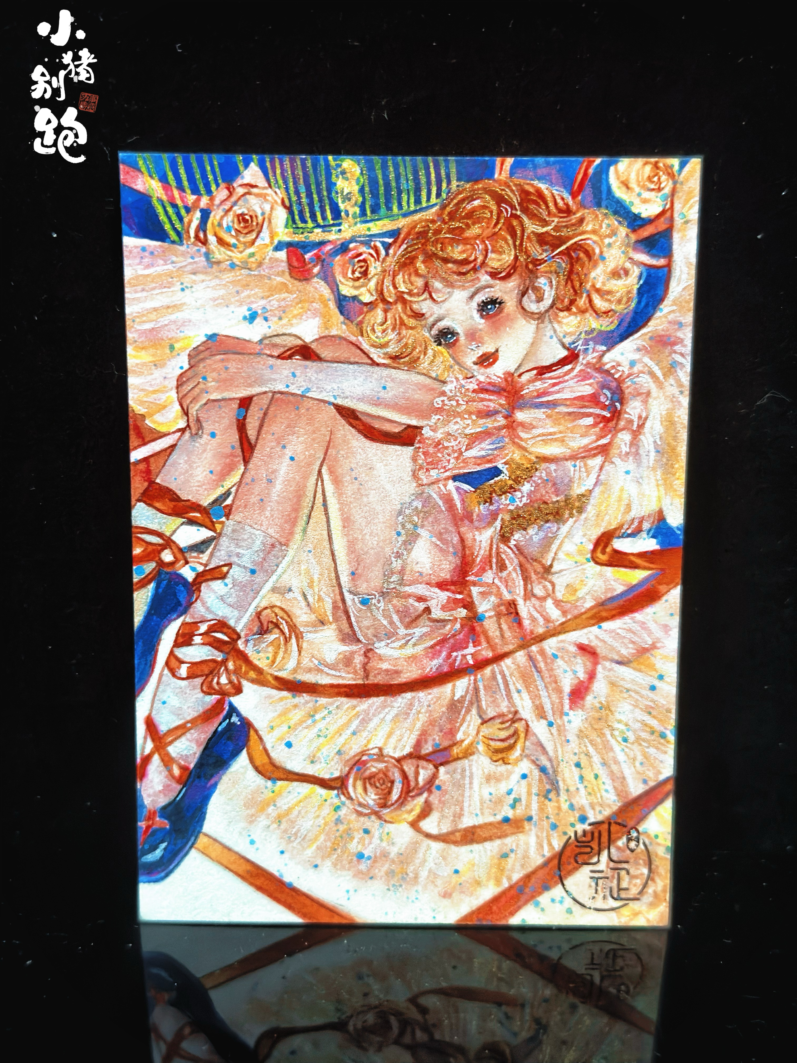 〖小猪别跑hit手绘〗【画师:宋戈慈】 工作室详见卡背 1/1 亲签 手绘卡 sketch card 小铺主打精品,喜欢手绘的老板们记得收藏关注哦~!每周三、六晚定期上新