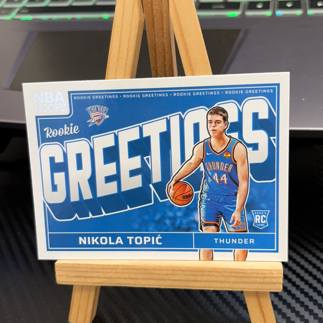 2024-25 Panini NBA Hoops Nikola Topić RC 尼古拉 托皮奇 雷霆 新秀 hoops系列 特卡 卡品如图 凑图必备 值得收藏!免费代卖!