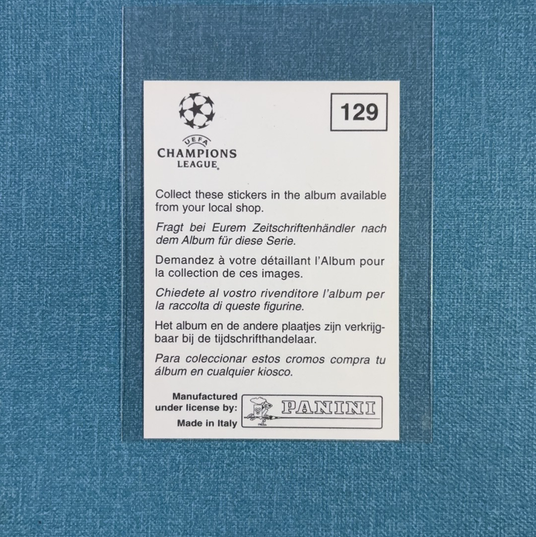 1999-00 Panini 欧冠 贴纸 David Beckham 小贝 贝克汉姆 曼联 皇家马德里 皇马 稀有老贴纸 卡品如图 DMG