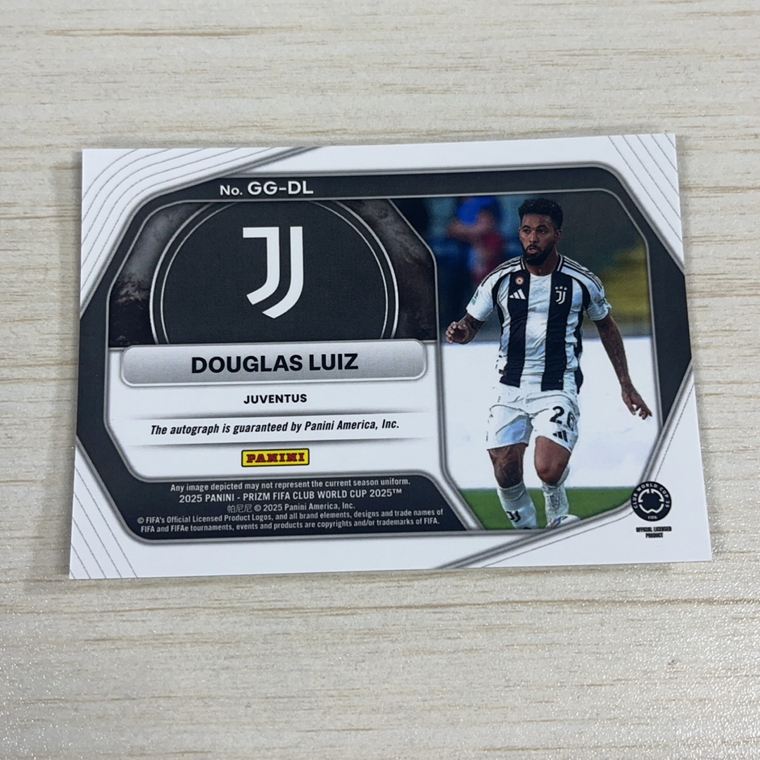 【小牛代拍】2025 Panini Prizm FIFA Club World Cup Douglas Luiz 道格拉斯 路易斯 阿斯顿维拉 尤文图斯 巴西 签字 Global 全球签 元(一哥)
