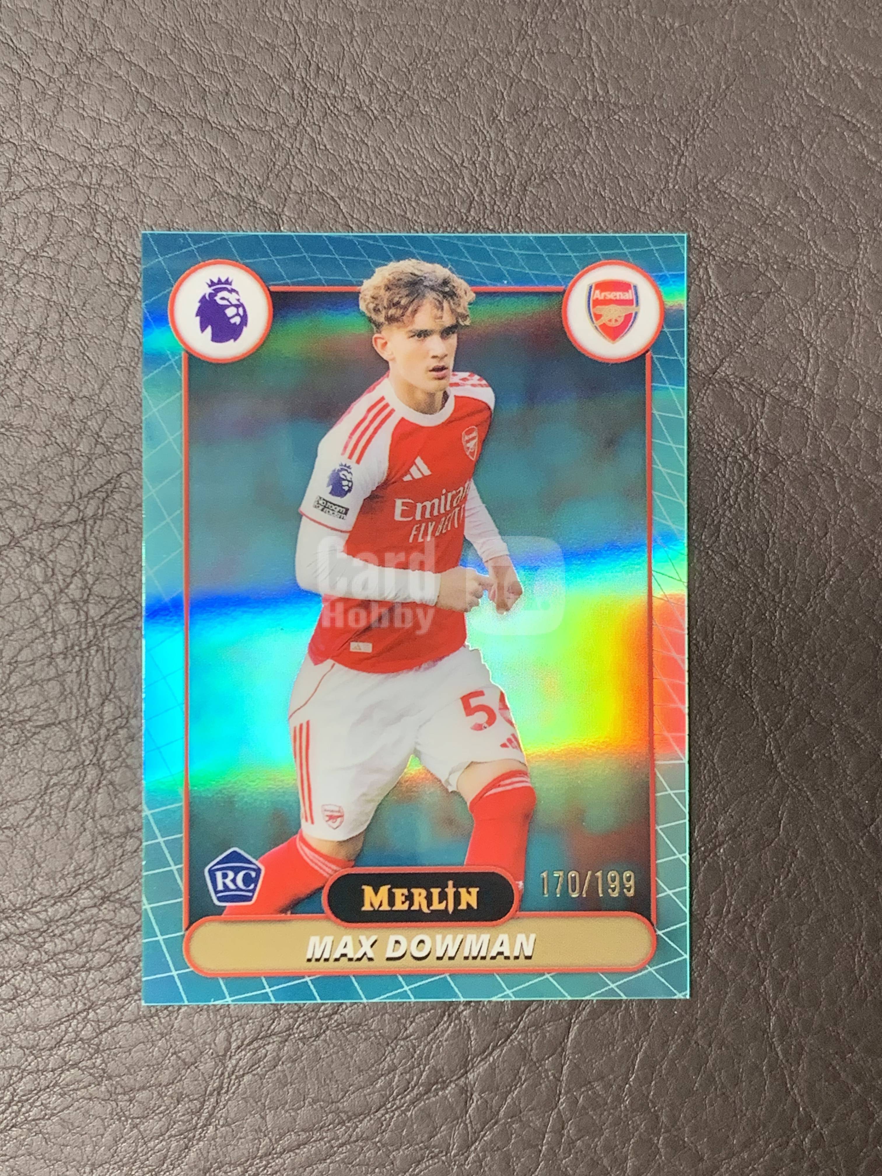 2026 Topps Merlin Max Dowman 马克斯 道曼 新秀RC 阿森纳 大热新星 199编 青折 折射 轻痕