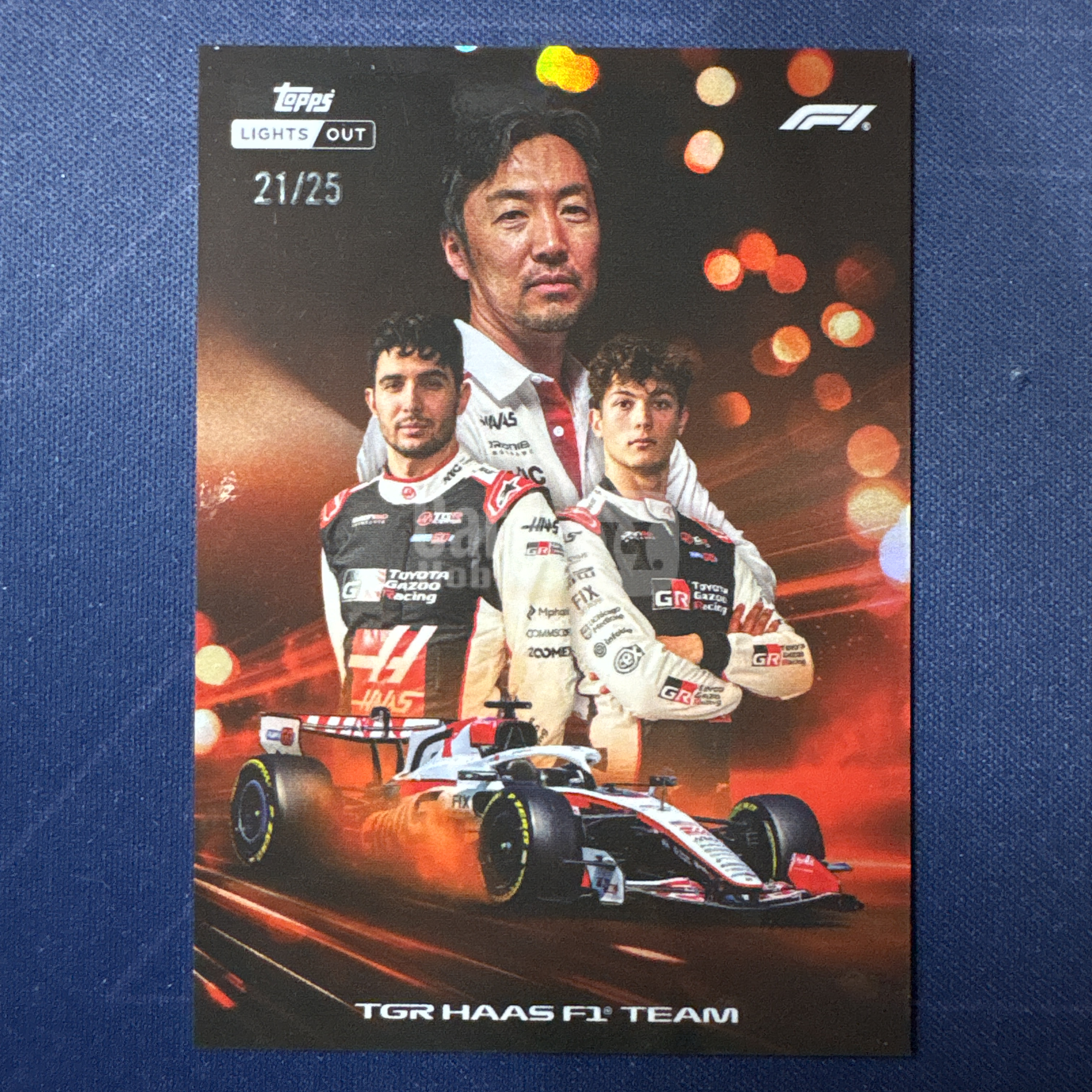 2026 Topps Lights Out Tgr Haas Team 【爆爆代卖】F1 熄灯 哈斯车队 小松礼雄 奥康 贝尔曼21/25编 低编 橙折 Powertrain 车队特卡 专收必备#冷哥