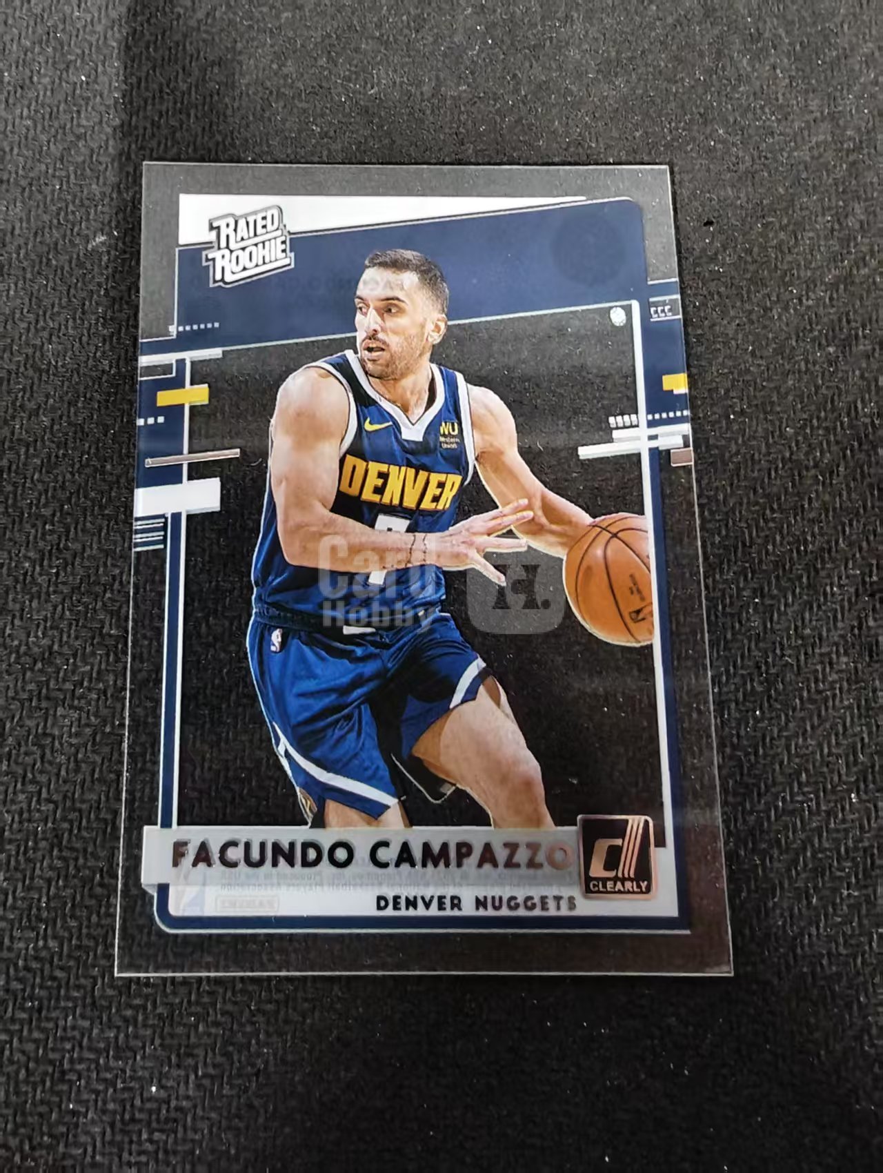 2020-21 Panini Clearly Donruss facundo campazzo 杜蕾斯 掘金 法昆多 坎帕索 rc 新秀 胶片 划痕 边角瑕疵 #99