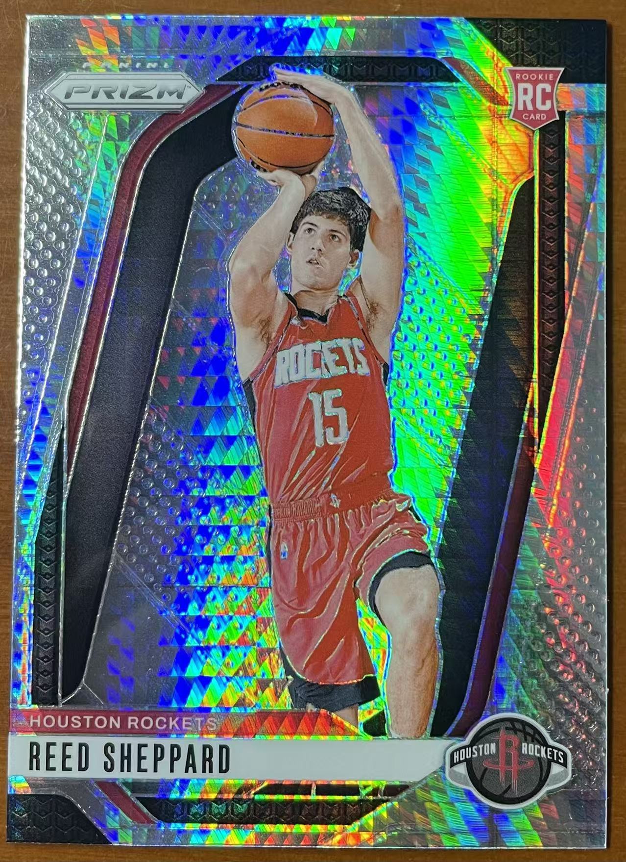 2024-25 Panini Prizm Reed Sheppard RC 火箭 里德 谢泼德 新秀 银Hyper折 卡品如图(苹果)