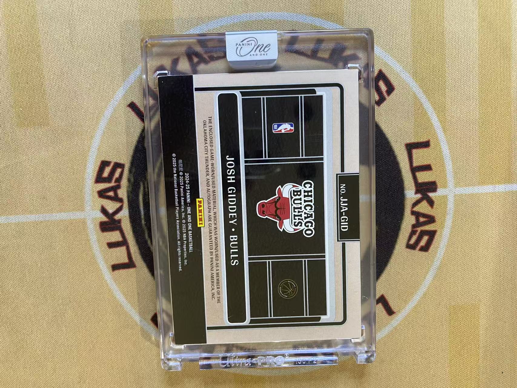 撸卡厮 Lukas 2425 one 公牛 悍将 未来魔术师 约什 吉迪 Josh Giddey 25编 patch 球衣 签字卡 卡签 PA 暴力切割 原封砖(nq)