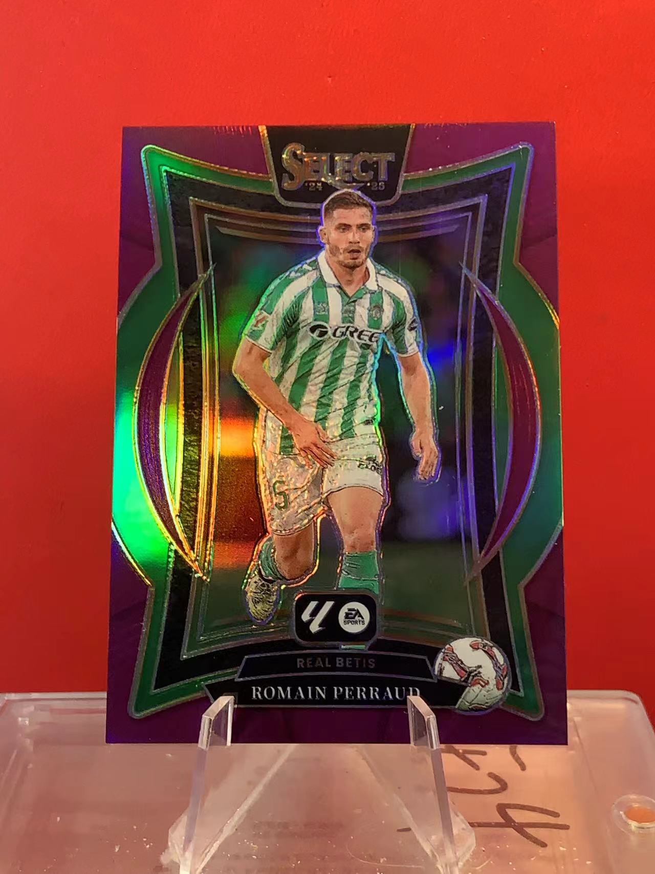 (詹叔代拍)2024-25 panini select romain perraud 西甲 皇家贝蒂斯 罗曼 佩罗 紫折 折射 一级 89/99编 卡品如图 顺丰寄付 泰山