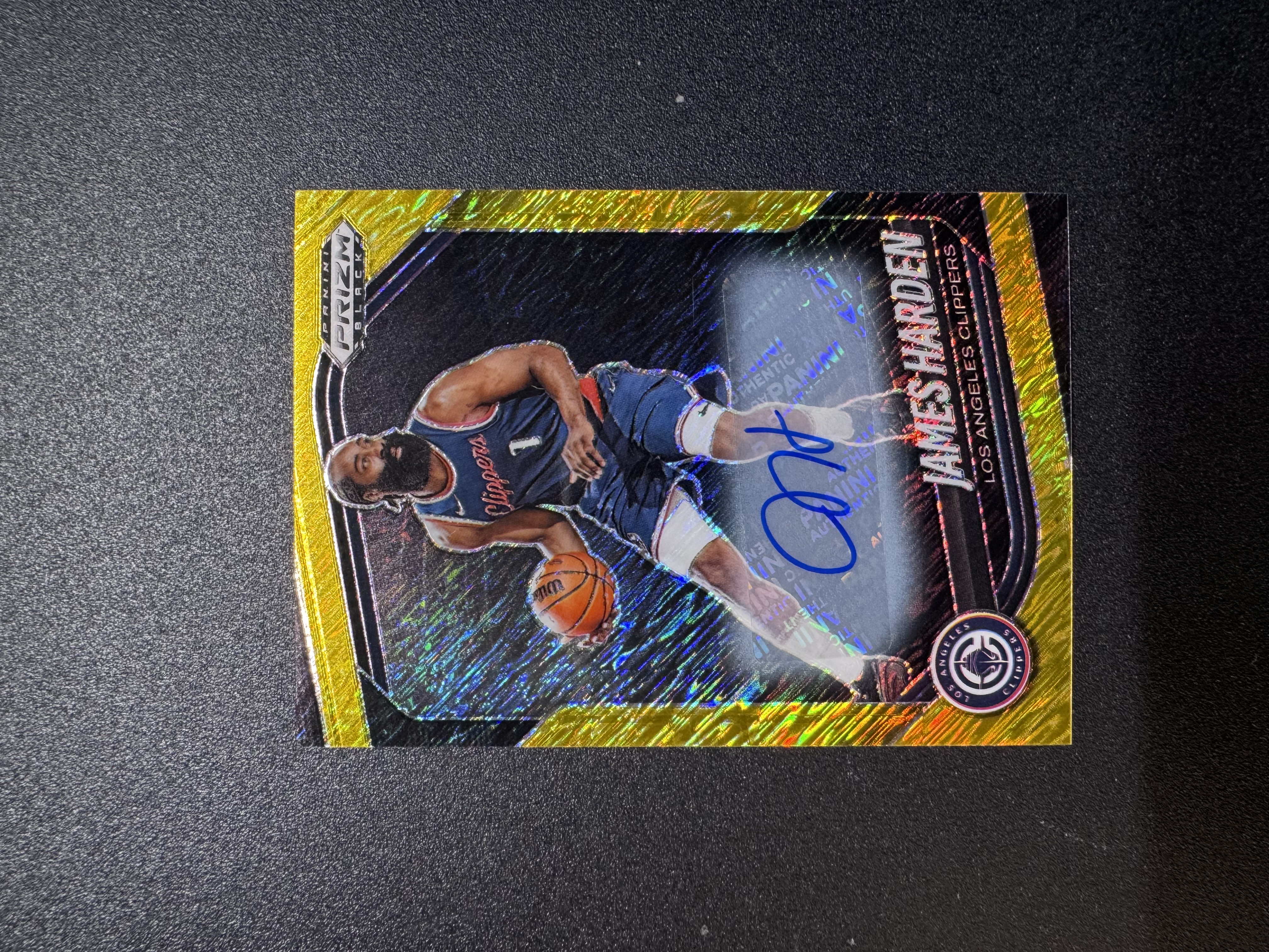 2024-25 prizm black 先行 快船 JAMES HARDEN 詹姆斯 哈登 10编 低编 金shimmer折 签字