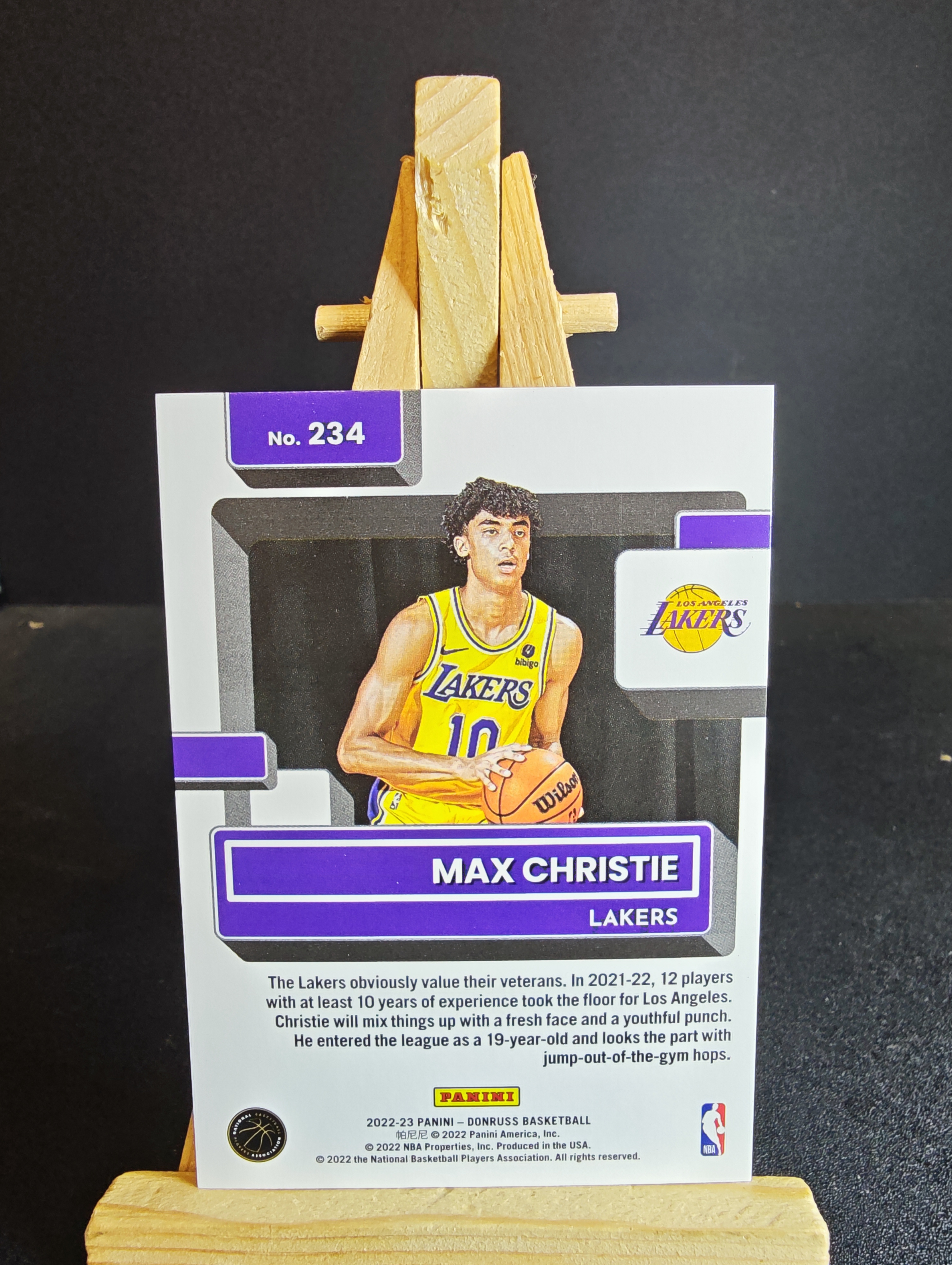 2022-23 Panini Donruss Max Christie RC 杜蕾斯 马克思 克里斯蒂 新秀 特卡 75编 卡品如图 91代拍