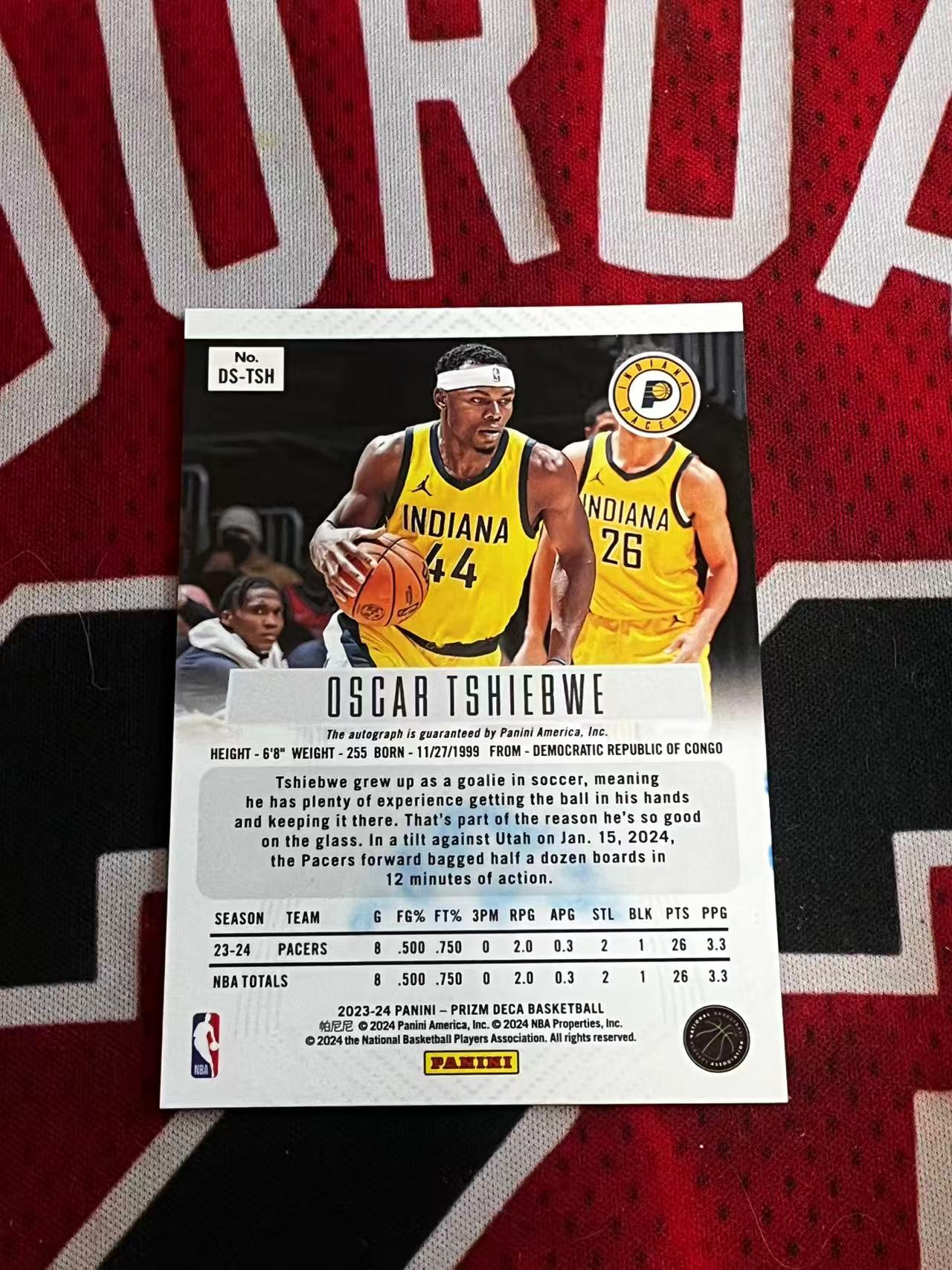 【接寄拍费率低至5%含卡淘手续费】2023-24 PANINI PRIZM PZ DECA 步行者 新秀RC 奥斯卡希布韦 签字卡 正新秀签 专收凑套必备【烂臭嘴拍卖】