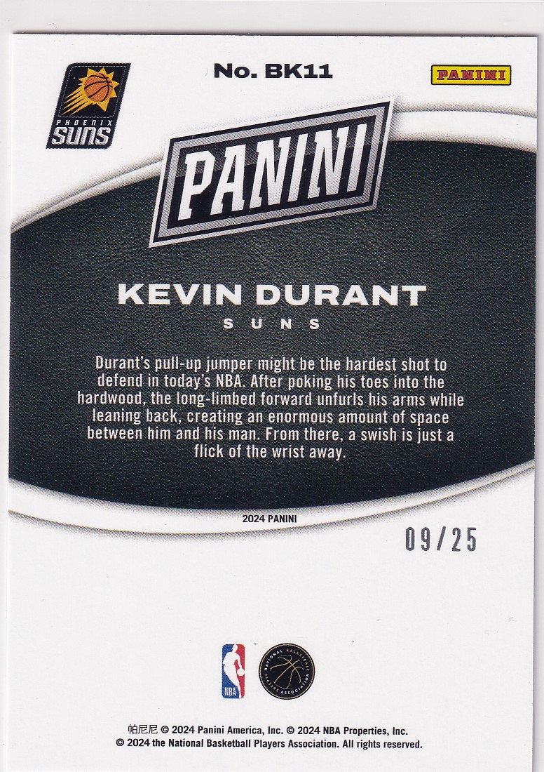【thebighit】不累计大乔克.2023-24 Panini Black Friday 黑五 KD 凯文 杜兰特 09/25编