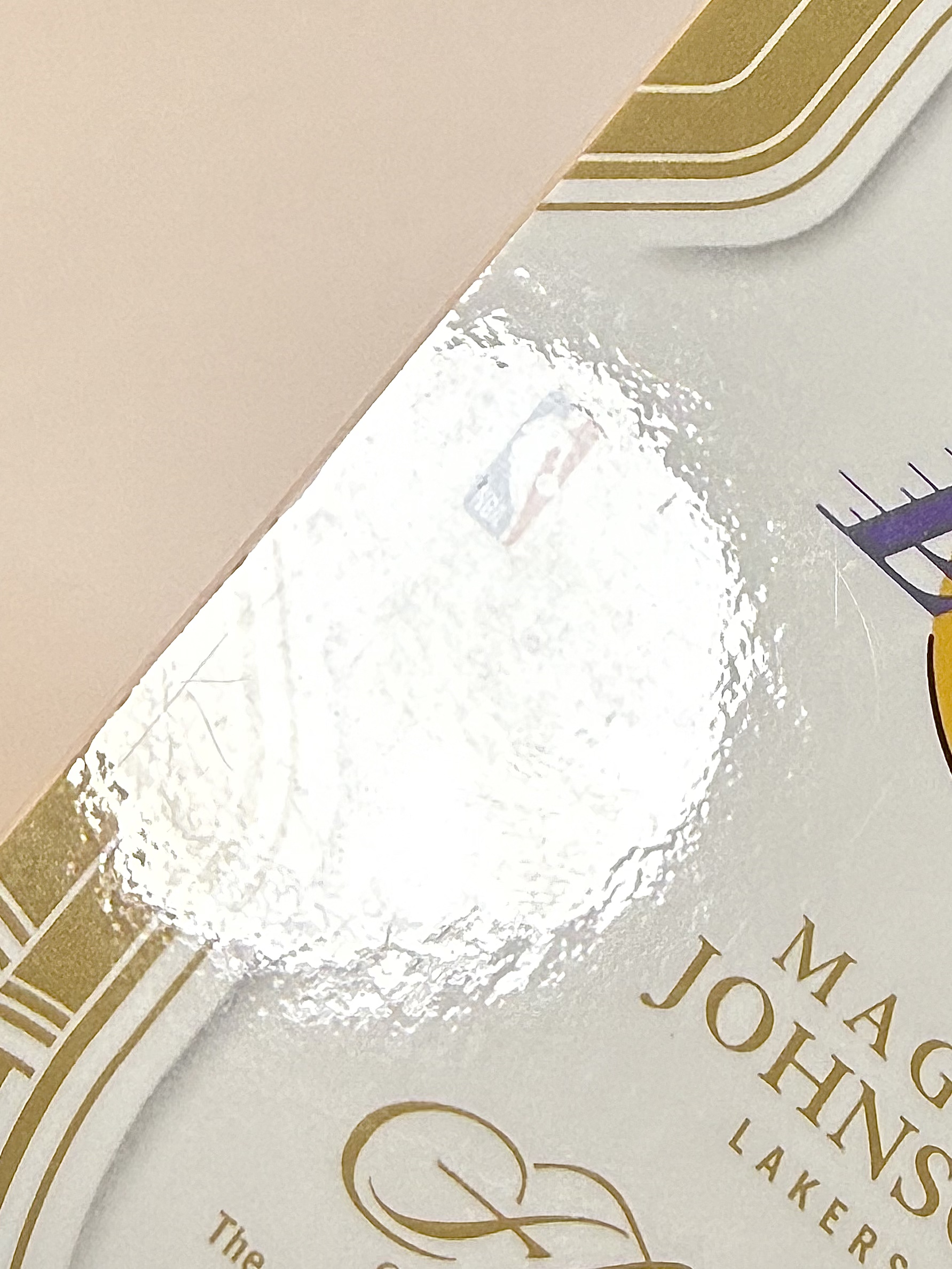 2024-25 Panini Flawless Magic Johnson 手提 魔术师 约翰逊 10/10编 尾编 签字 卡签 FINESSE 金闪版 系列末年选图无敌 实卡超帅 湖人 卡品微瑕如图