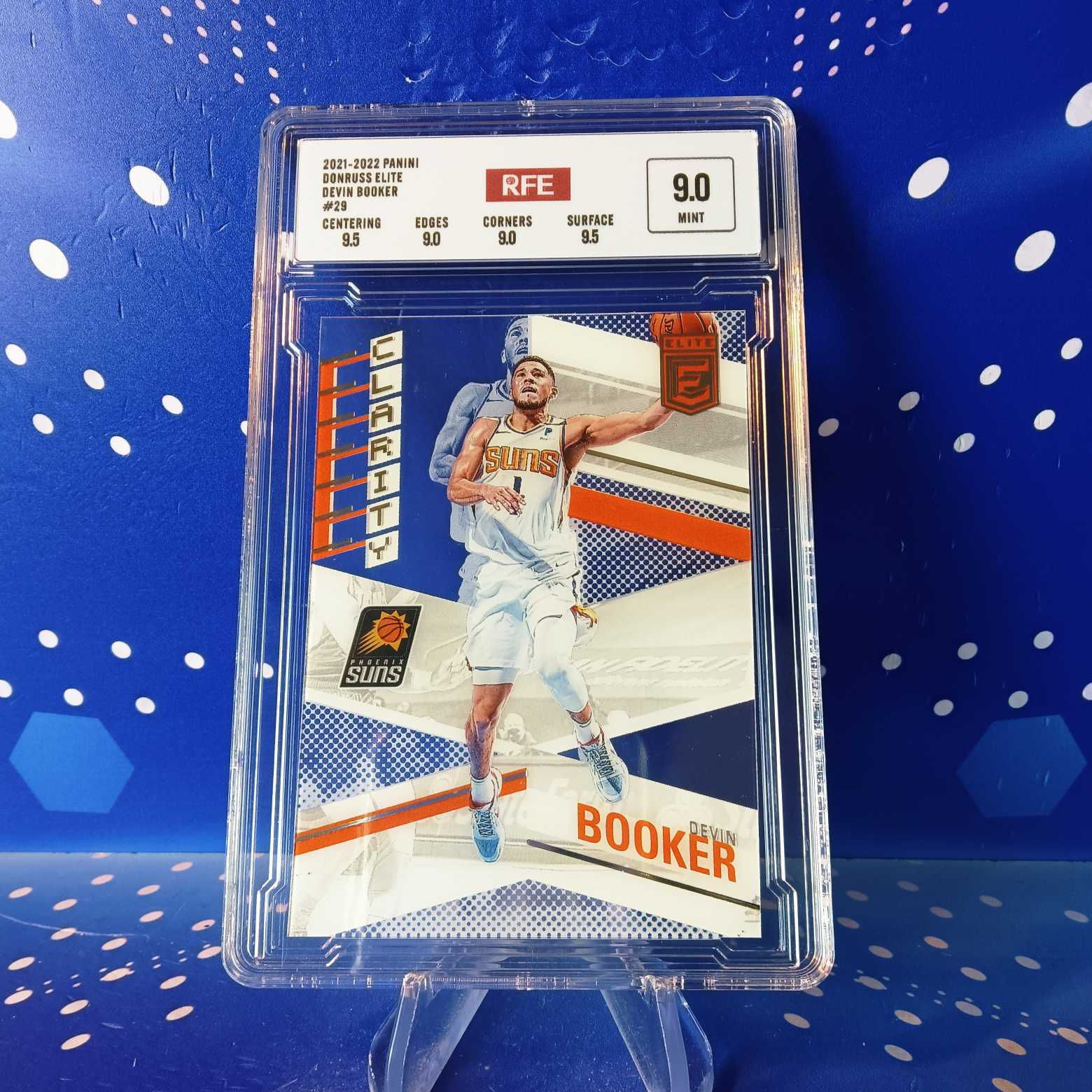 2021-22 Panini Donruss 德文 布克 评级卡 太阳 胶片 实卡精美稀有 品质保障 投资收藏必备 生日礼物(卡品如图 请看清再拍)【蓝色星球】
