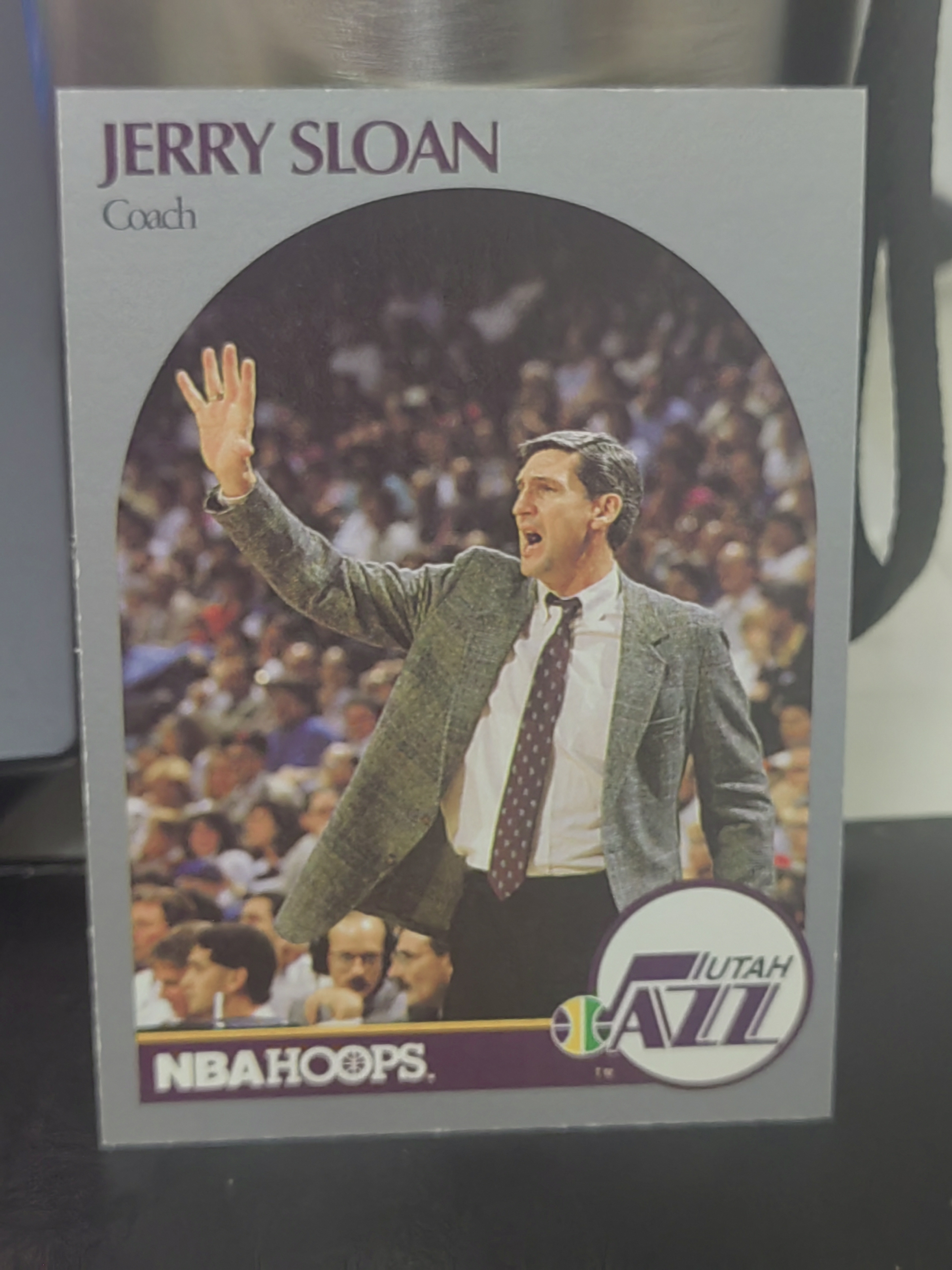 1990-91 SkyBox NBA Hoops Jerry Sloan 杰里斯隆 爵士 篮 白边白角 不保卡品 卡品如图