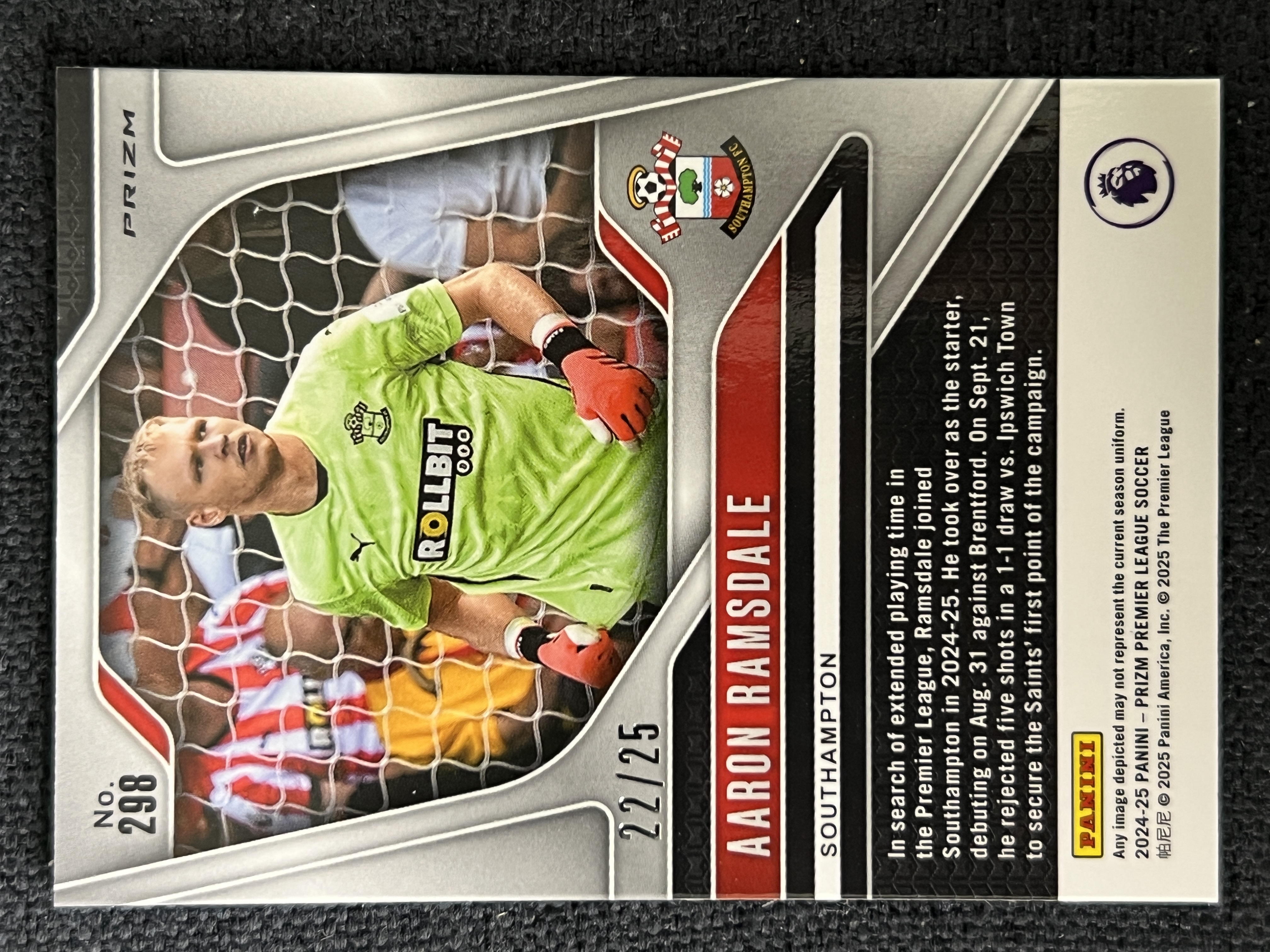 アーロン・ラムズデール PANINI PRIZM 自筆 25シリ アーロン・ラムズデール PANINI PRIZM 自筆 25シリ 【公式通販】