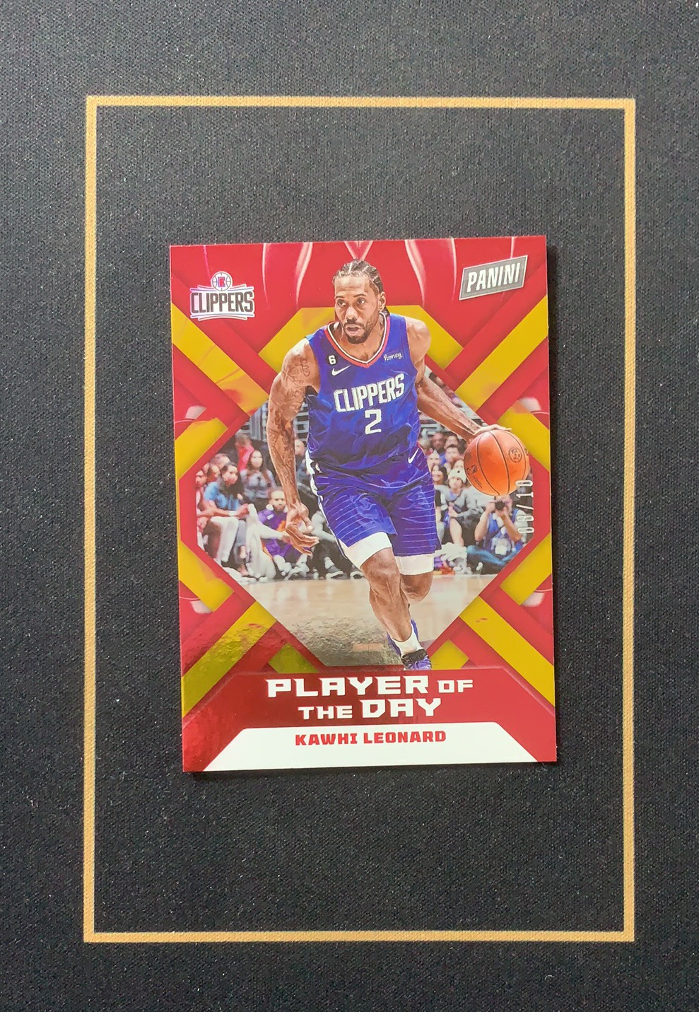 202223 Panini Player of the Day Kawhi Leonard POD 快船 伦纳德 莱昂纳德 小卡 金折 08