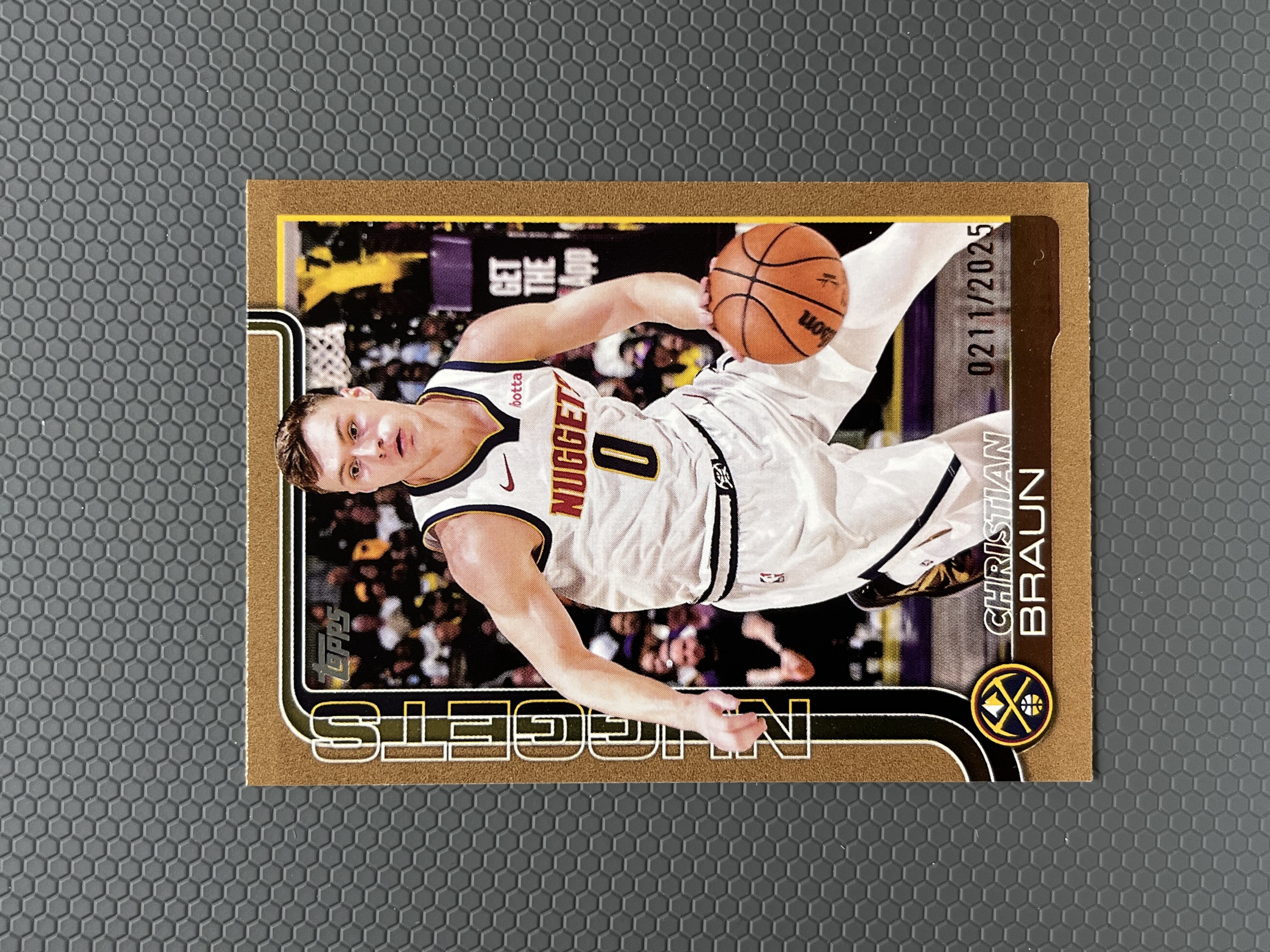 2025 Topps 布劳恩 CHRISTIAN BRAUN 掘金 限量 2025编 金折 平行 卡品如图-左