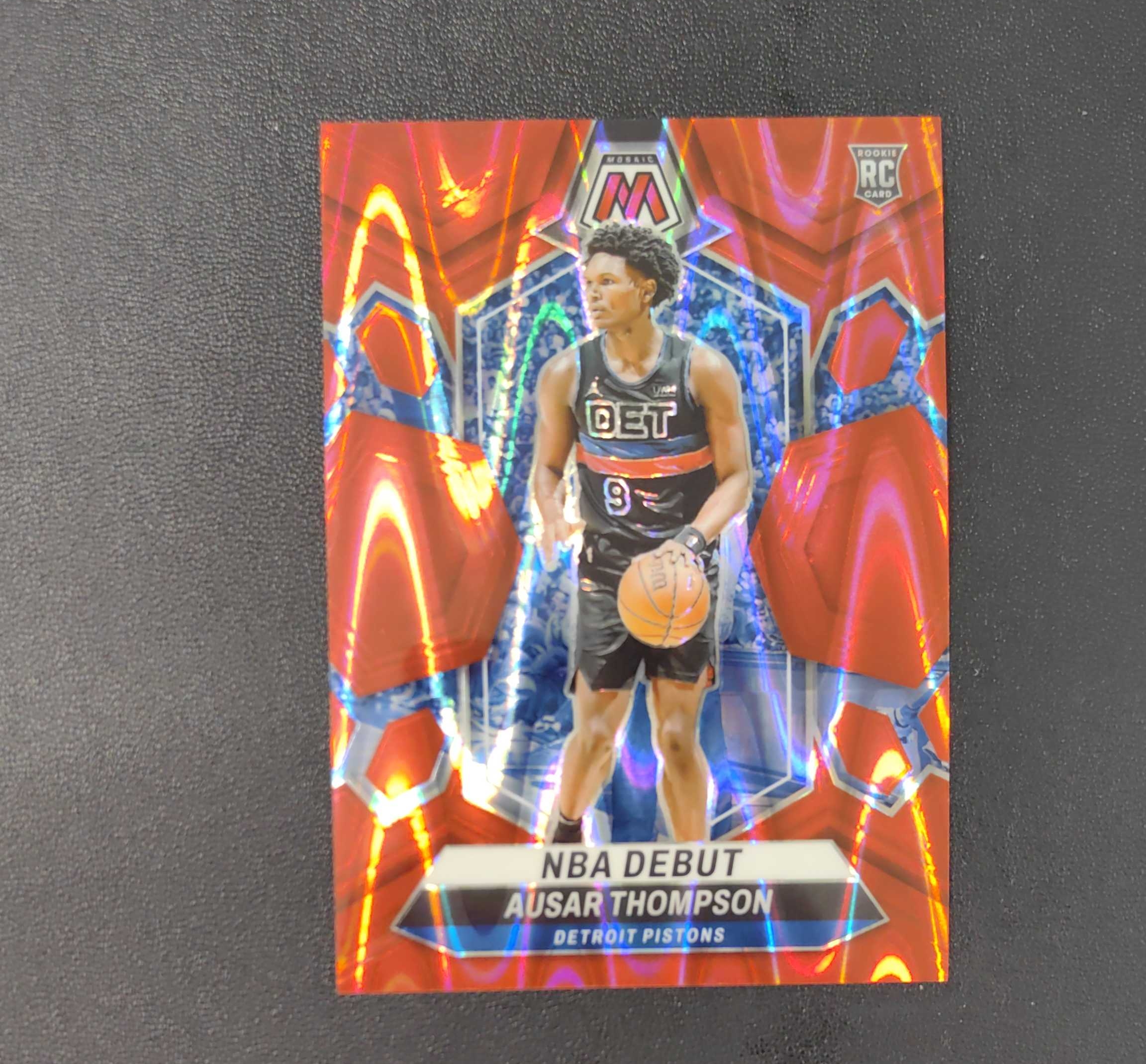 2023-24 Panini Mosaic Ausar Thompson RC 活塞 新秀 奥萨尔汤普森 299编 红熔岩折 东契奇 sga 库里 文班亚马 詹姆斯 多张再拍