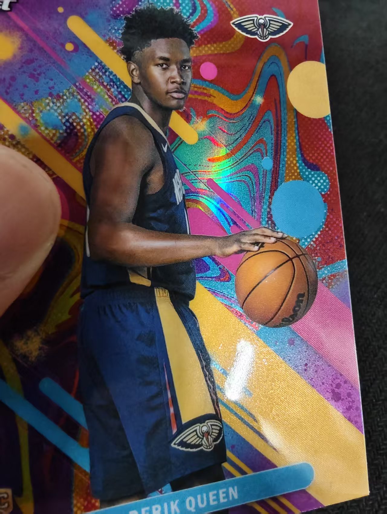 2026 Topps Finest Derik Queen 鹈鹕 德里克 奎因 新秀 RC 一级 油漆折 涂鸦折 油画折 油泼折 瑕疵如图