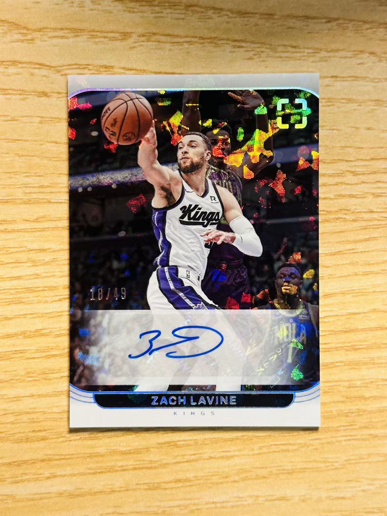 2024-25 Panini Photogenic Zach LaVine 扎克 拉文 上镜 国王 碎冰折 签字 18/49编