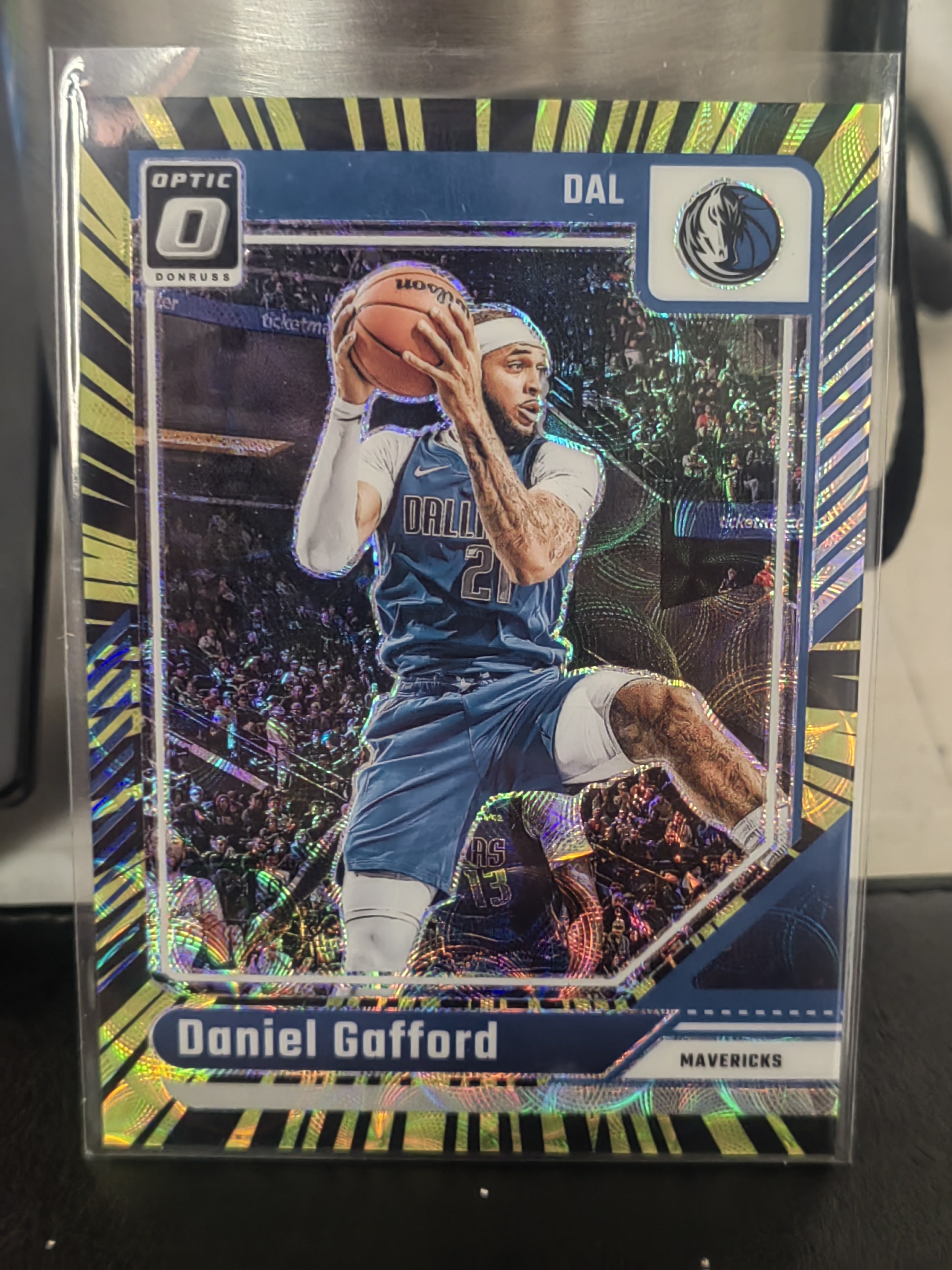 2024-25 Panini Donruss Optic Daniel Gafford 杜蕾斯 OP 丹尼尔 加福德 独行侠 35编 圈圈折 黑 金 小鱼 白边白角 不保卡品 卡品如图