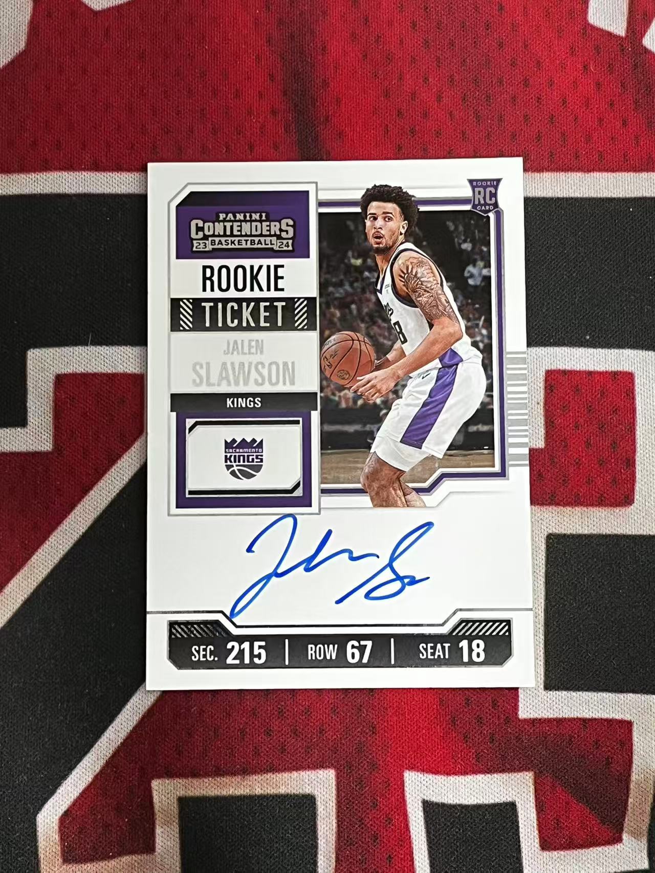 【0手续费接寄拍】2023-24 PANINI CONTENDERS 球票系列 国王 新秀RC 杰伦斯劳森 签字卡 卡签 正新秀球票签字卡 专收凑套必备【烂臭嘴拍卖】