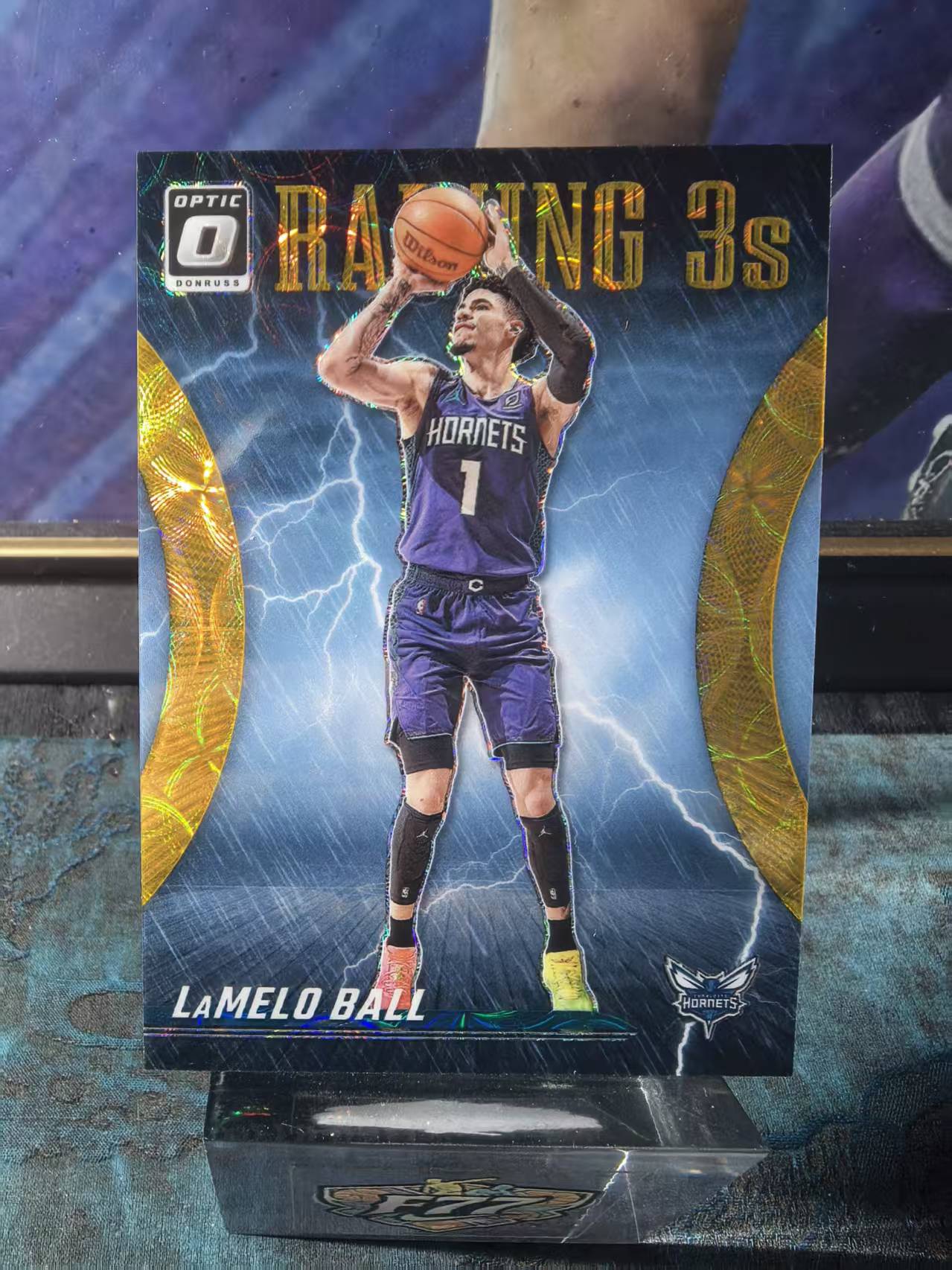 2023-24 Panini Donruss LaMelo Ball 杜蕾斯OP 黄蜂 三球 拉梅洛鲍尔 10编 尾编 金圈圈折 折射 三分雨特卡 收藏必备 狗夏
