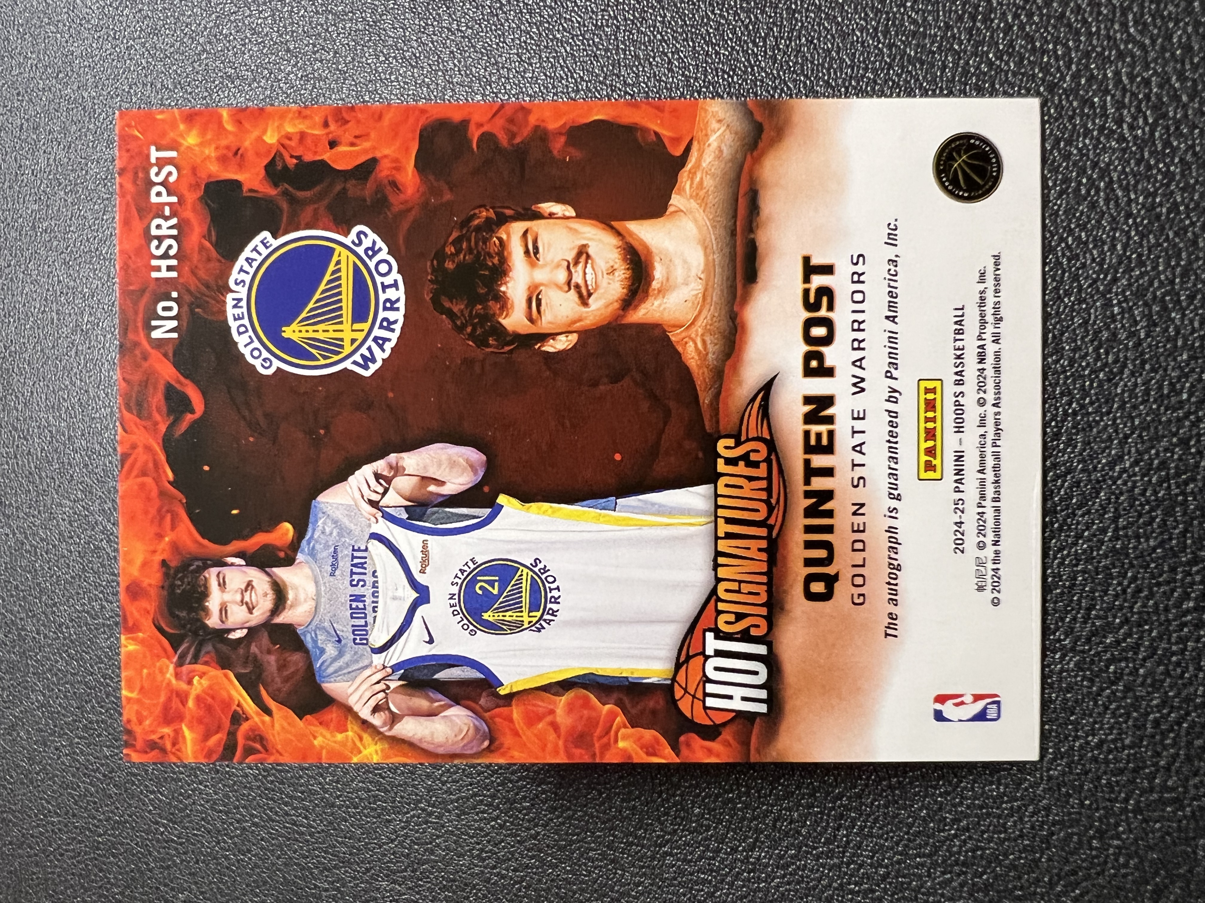 2024-25 Panini NBA Hoops Quinten Post RC 【星佑代卖】勇士 新秀 昆腾 波斯特 签字 HOT签 收藏必备 机