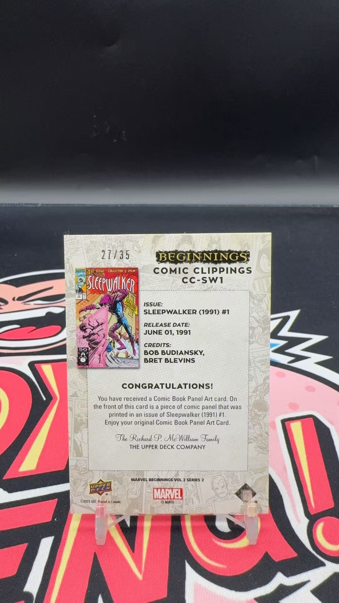 【玩具坑】2023 Upper Deck Marvel (MCU) Beginnings UD 漫威 起源 第二卷 开端2 漫画切割 35编