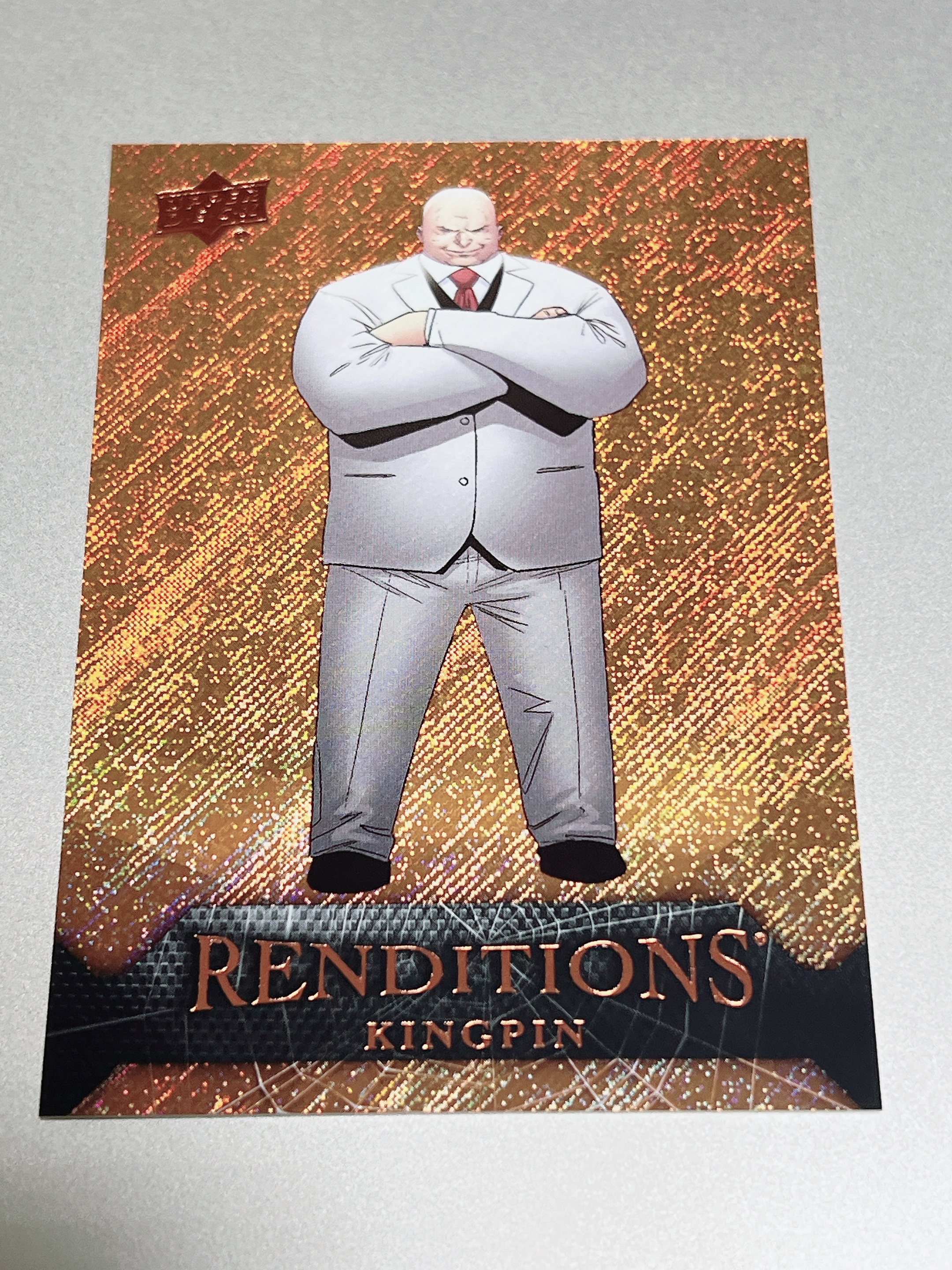 2024 Upper Deck Marvel (MCU) renditions 漫威 蜘蛛侠 演绎 Kingpin 金并 限量 173/299 299编 夜魔侠反派 蜘蛛侠 品相如图 凑套必备
