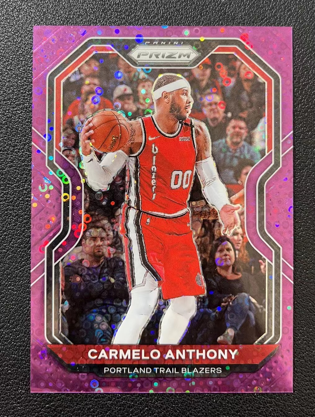 2020-21 Panini Prizm Carmelo Anthony 开拓者 安东尼 甜瓜 紫泡泡折 /75编【杰尼龟】2【超新星代卖】B 卡淘