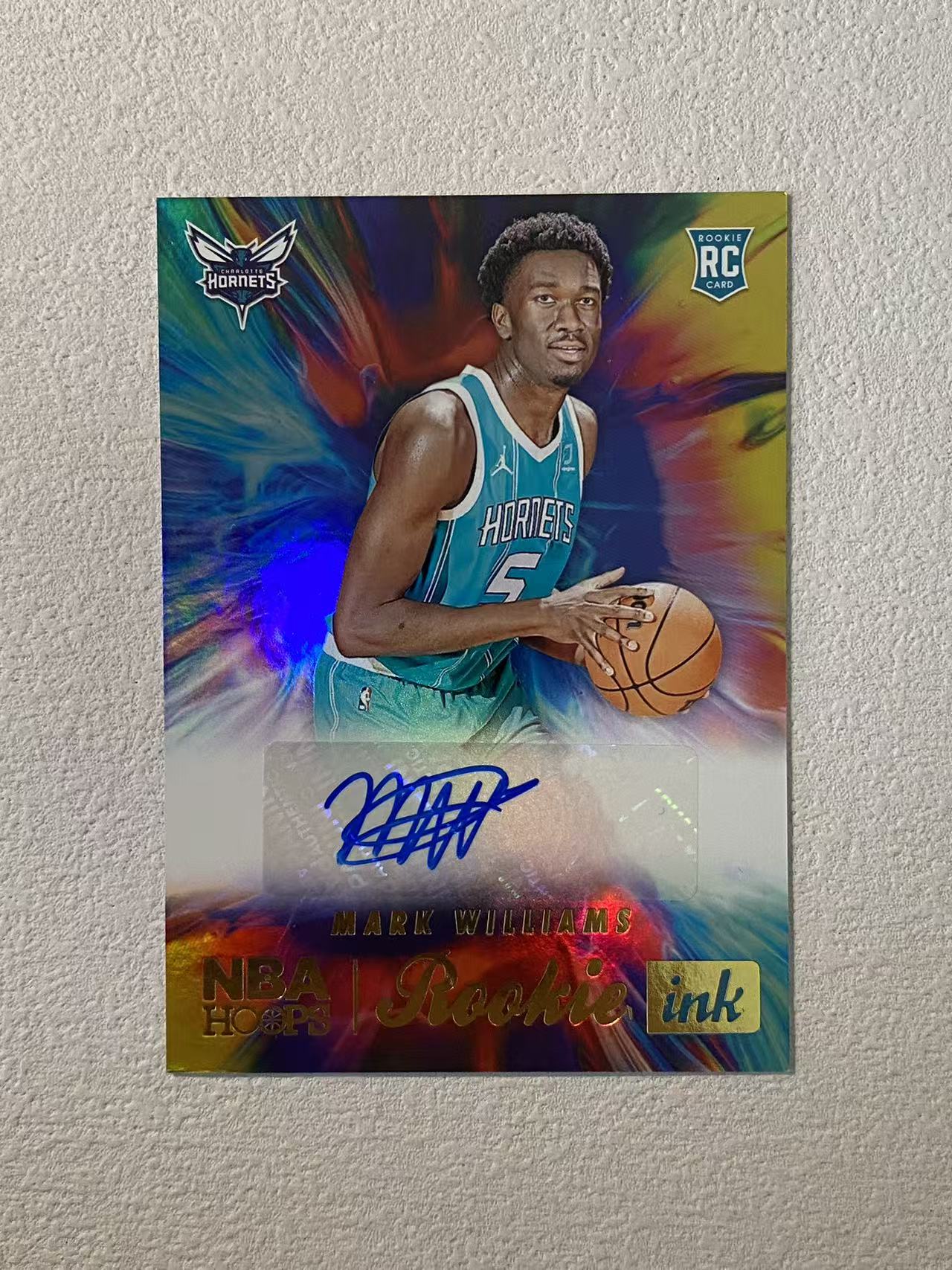 2022-23 Panini Hoops Mark Williams RC 黄蜂 新秀rc 马克 威廉姆斯 签字 ink签 折射 收藏必备