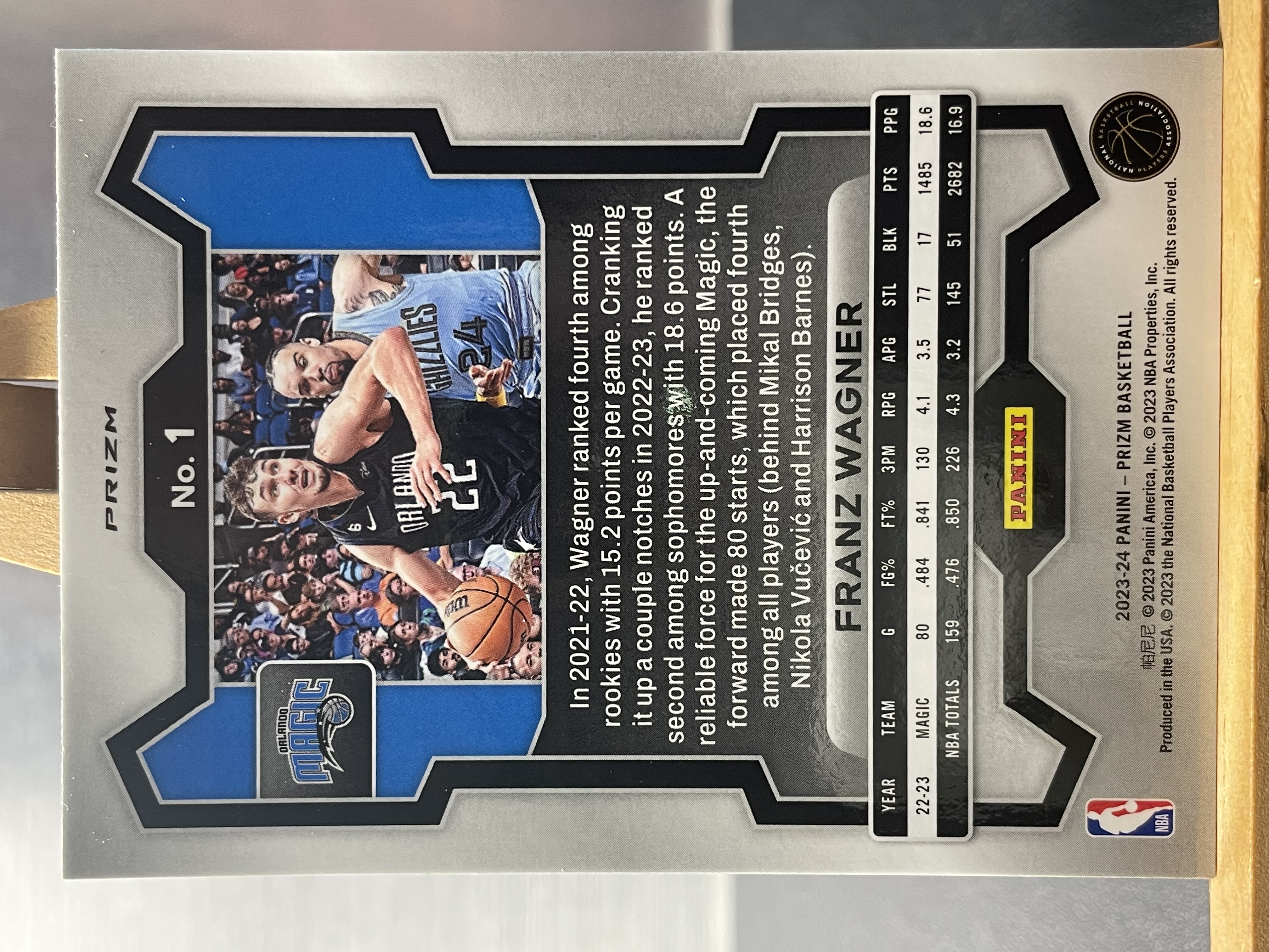 (T1) 2023-24 PANINI PRIZM 蓝波纹 弗朗茨 瓦格纳 魔术 近期大热球星 收藏凑套必备 !!!