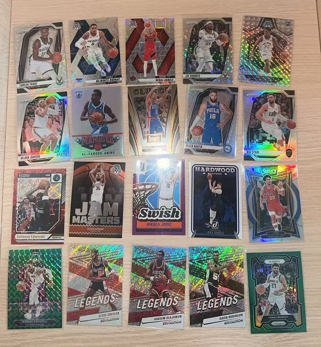 多年份 多系列 爱德华兹/杜兰特/约基奇/东契奇/麦凯恩等20张折射 特卡 baseLOT 银折 碎冰折 马赛克折各种折 lot 打包 不保卡品【LUO】