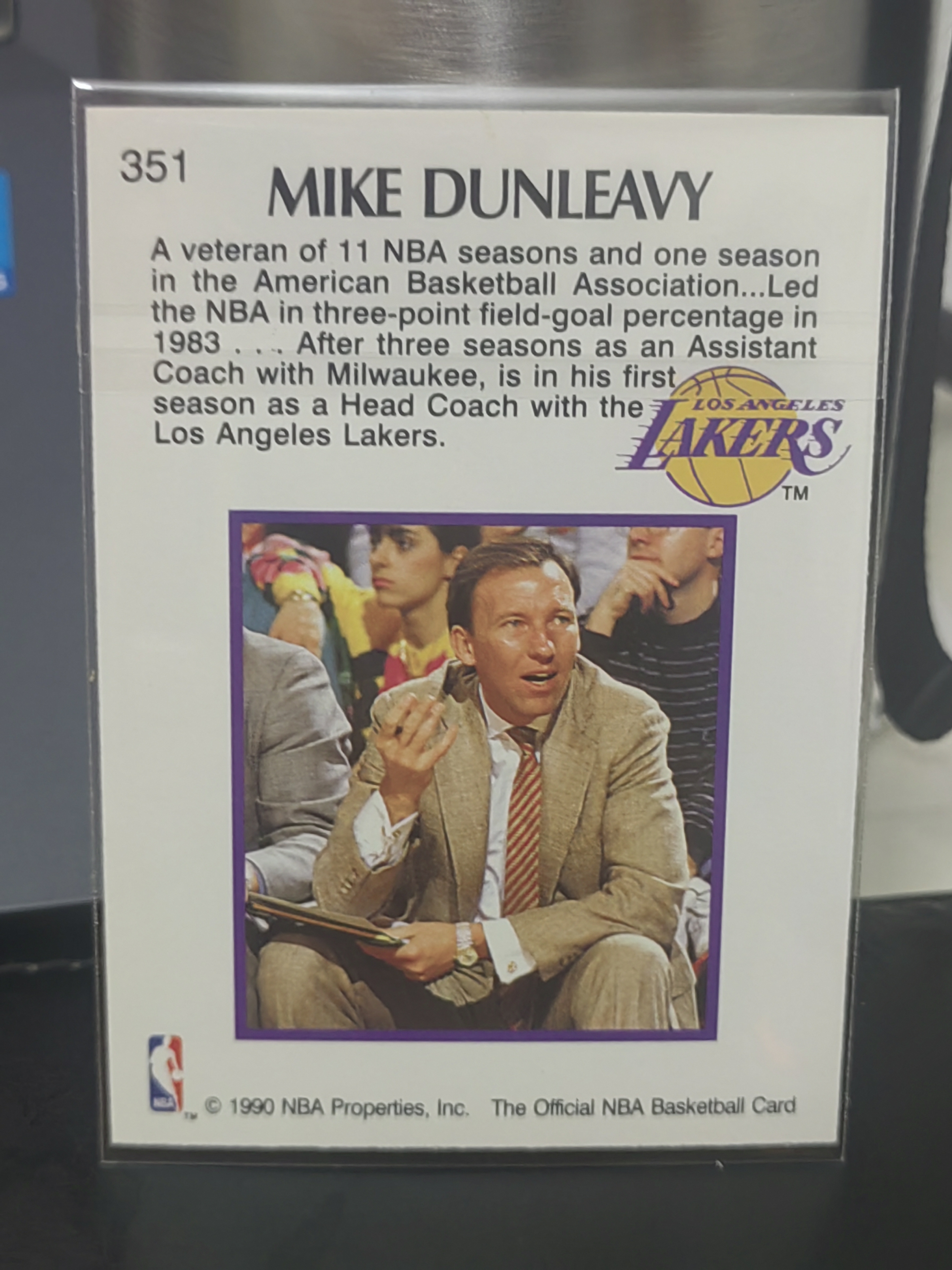 1990-91 SkyBox NBA Hoops Mike Dunleavy 迈克 邓利维 马刺 特卡 篮 白边白角 不保卡品 卡品如图