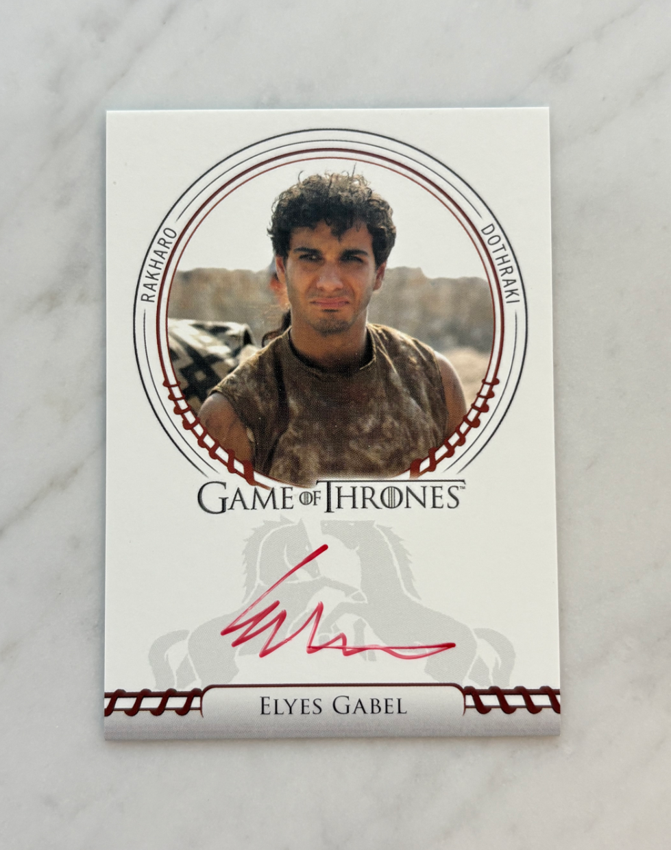 2024 Other Game of Thrones Elyes Gabel HBO 权游 权利的游戏 权力的游戏 冰与火之歌 伊莱耶斯 加贝尔 红笔卡签 角色Pakharo