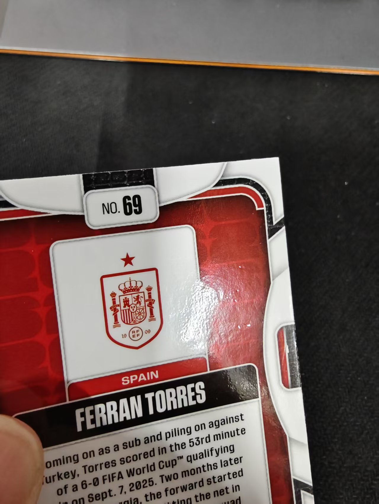 2026 Panini World Cup Prizm Ferran Torres 费兰 托雷斯 巴萨 巴塞罗那 西班牙 PZ世界杯 划痕 边角瑕疵#69