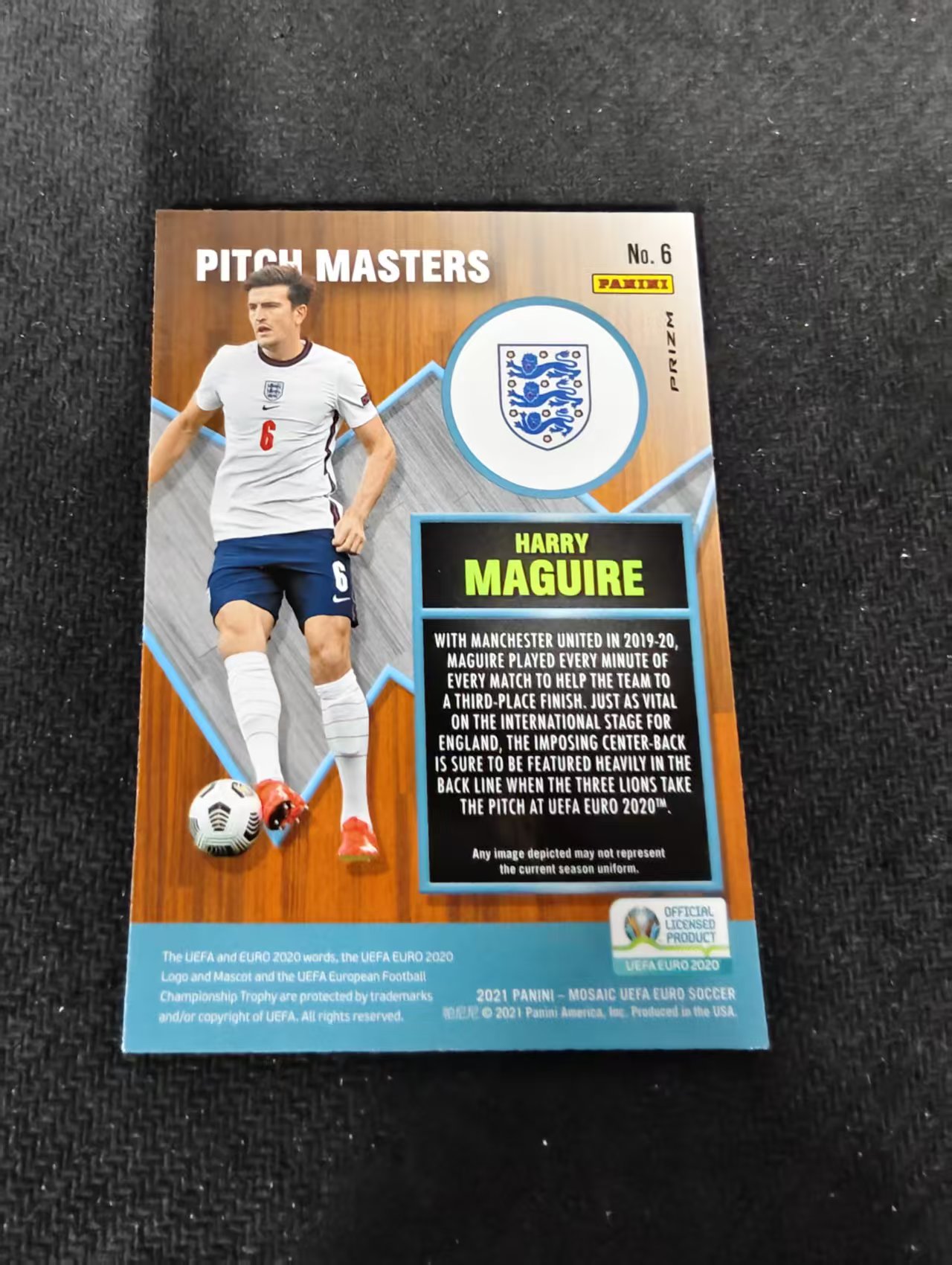 【可合并,不累计】2021 Panini Mosaic Harry Maguire 马赛克 欧洲杯 英格兰 马奎尔 特卡 欧洲杯 银马赛克折 划痕 边角瑕疵 #6