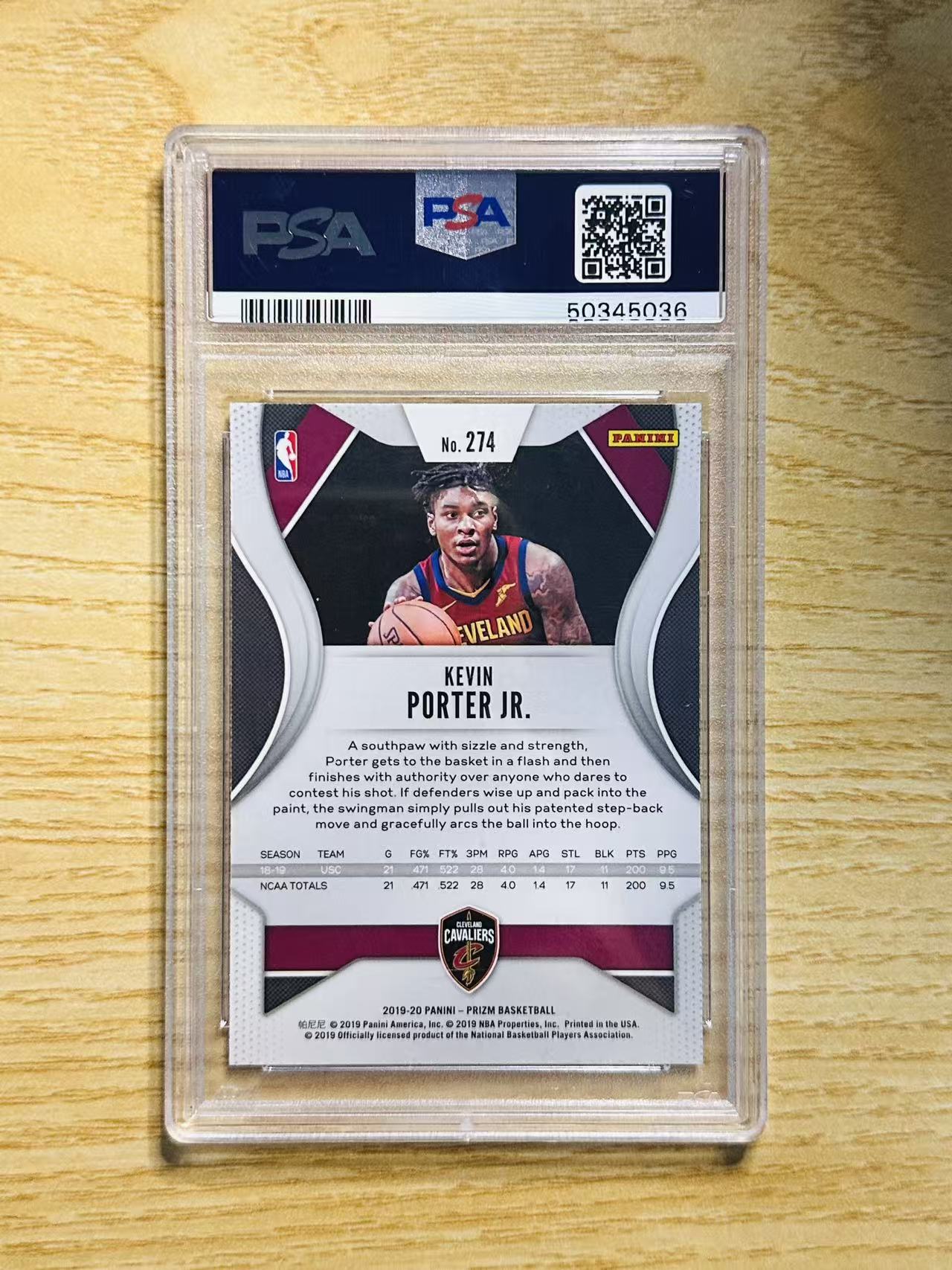 2019-20 Panini Prizm Kevin Porter Jr. 嘿嘿代卖 小凯文 波特 新秀 RC PSA10 骑士 收藏必备