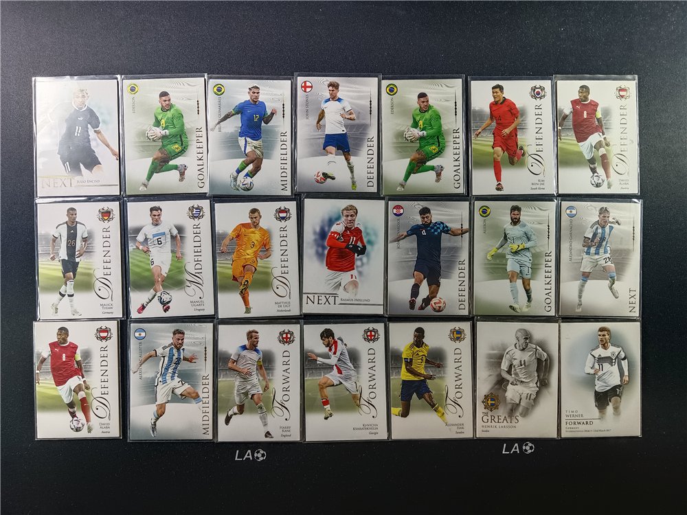 【LA足球】2023 2018 Futera Unique 福特拉 维尔纳 亚历山大 伊萨克  哈里 凯恩 加纳乔 马利克 佳夫 麦卡利斯特 阿拉巴 金玟哉 格瓦迪奥尔 德里赫特 约翰 斯通斯 等 Base 21张打包 H26D