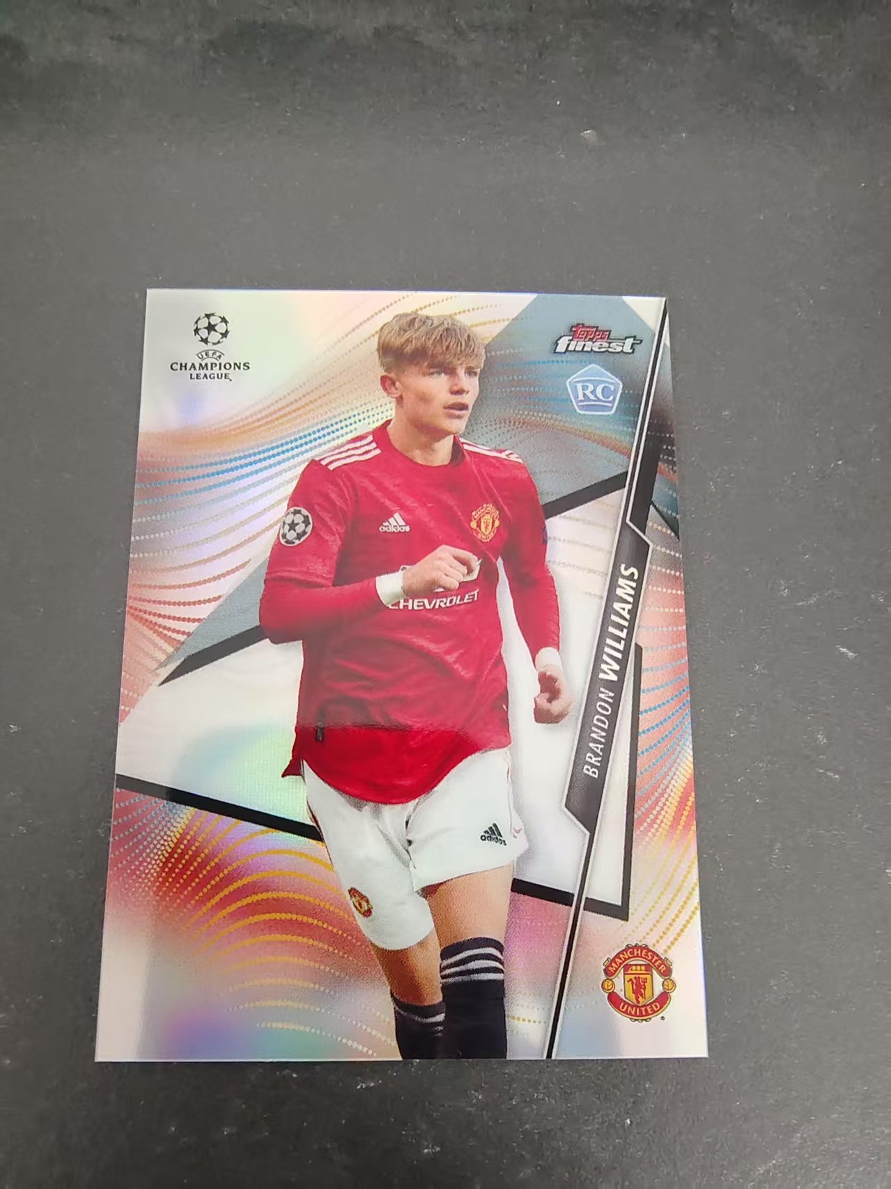 【可合并,不累计】2021 Topps Finest Brandon Williams RC 欧冠 曼联 布兰登 威廉姆斯 新秀 银折 #21