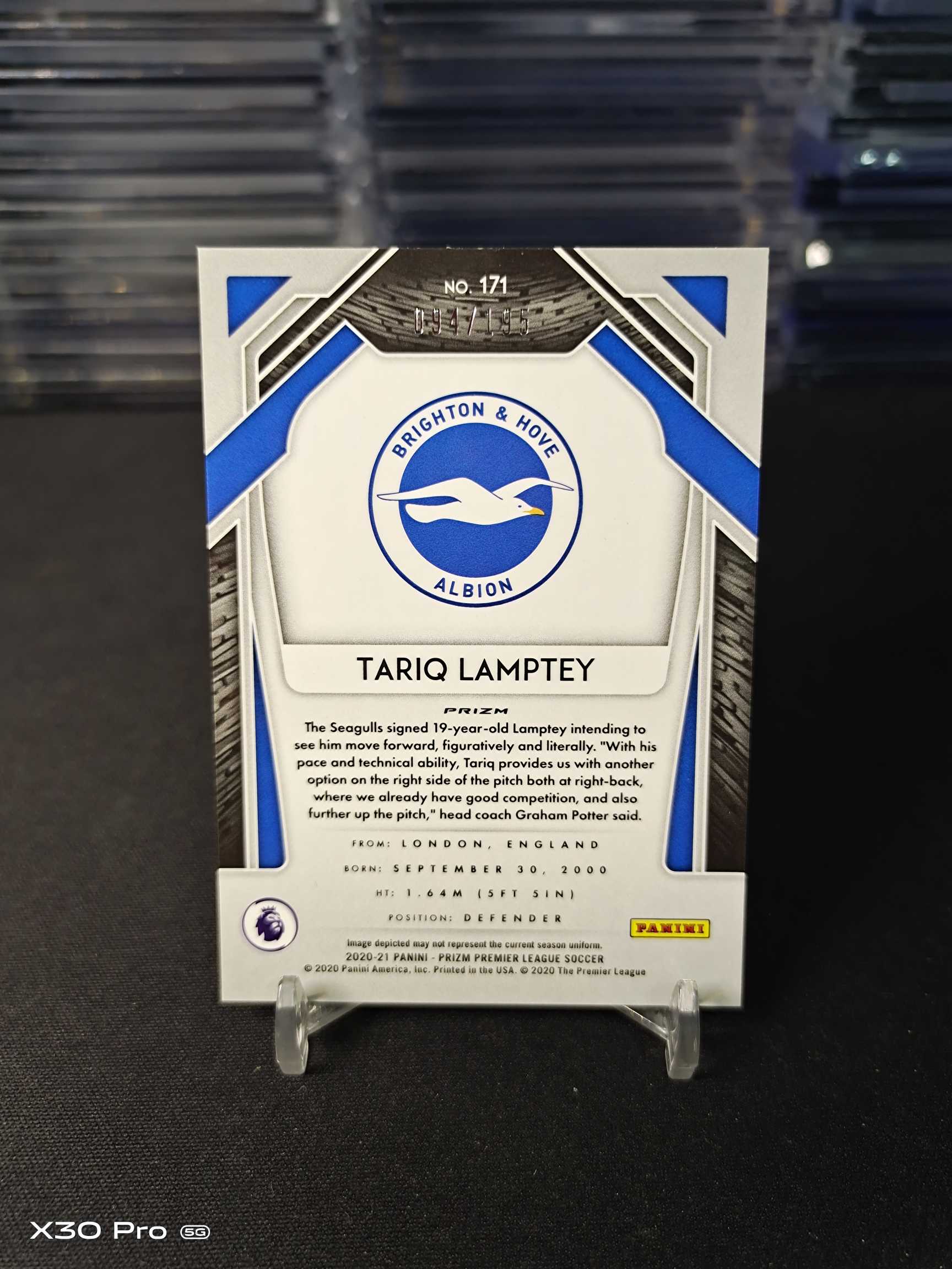 【小加速拍】兰普泰 199限量 折射 新秀 RC Panini Prizm 布莱顿 Tariq Lamptey