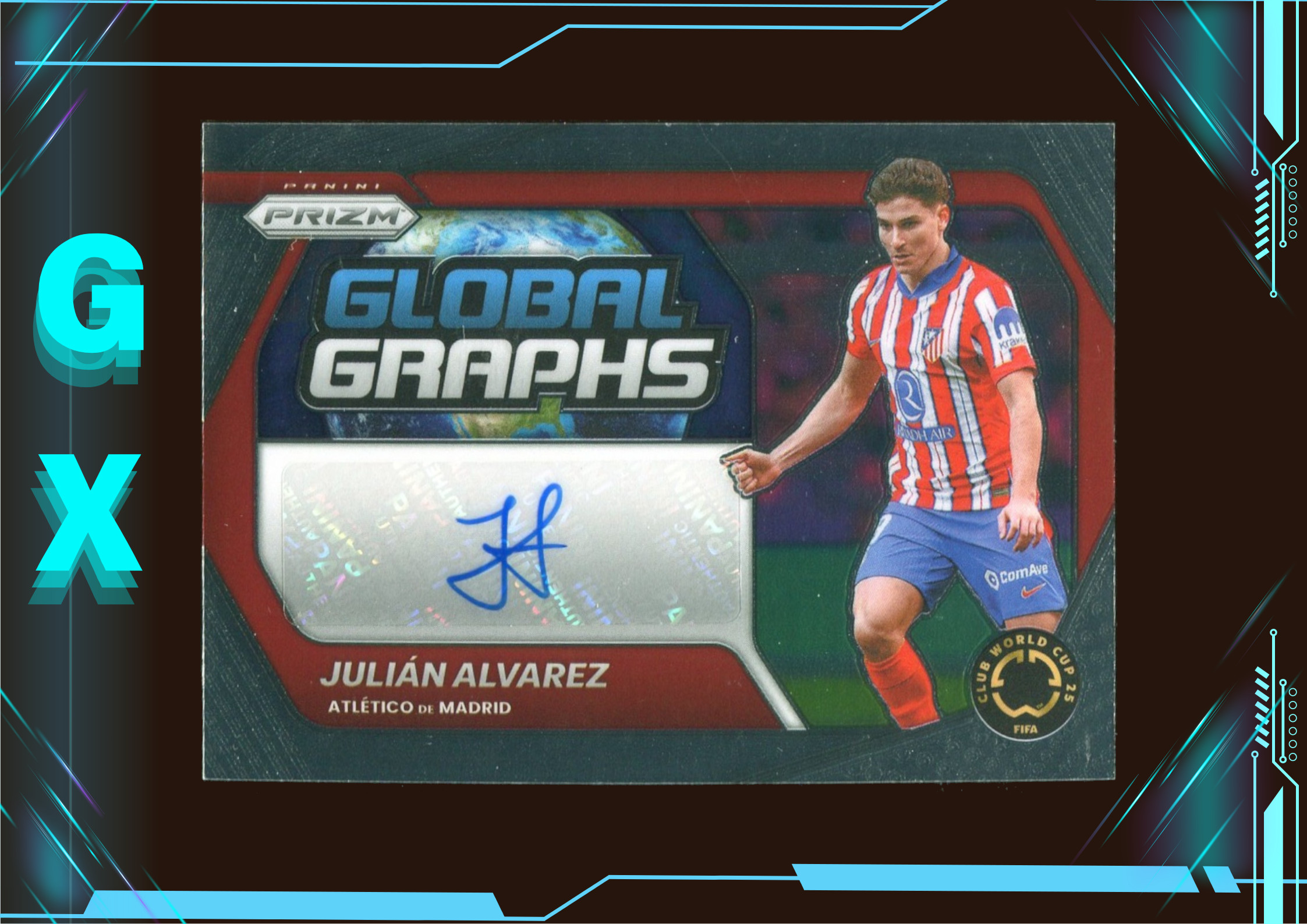 2025 Prizm Fifa Club World Cup系列 朱利安·阿尔瓦雷斯 Julian Alvarez 签字 !【钩玄卡店】Will