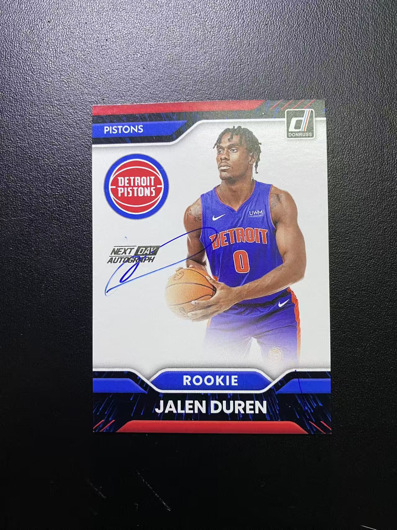 2022-23 Panini Donruss Jalen Duren RC 活塞 新秀年 杰伦 杜伦 明日签 签字 卡签 大比例 微瑕 卡品如图 近期大爆发 值得收藏 qiu
