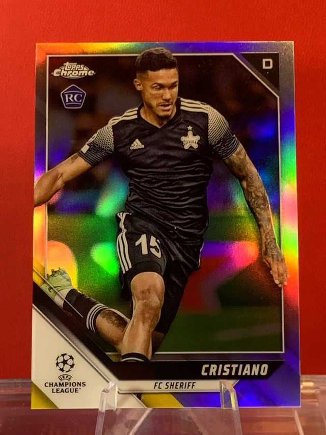 （老末代拍）E15 2022 Topps Chrome Cristiano RC 克里斯蒂亚诺 新秀 舍里夫 欧冠TC 银折 顺丰寄付 免费代拍不保卡品