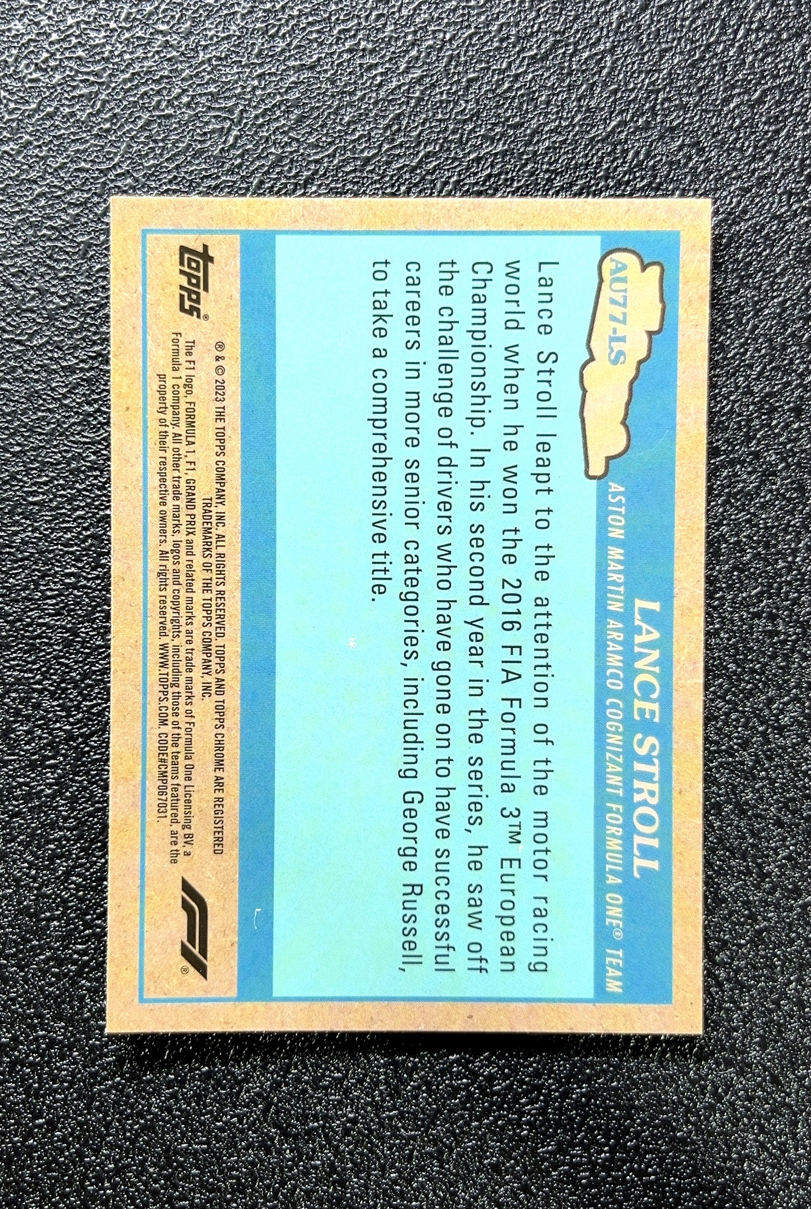 【小白1%代卖】2023 Topps Chrome Lance Stroll 兰斯·斯特罗尔 银折 折射 卡品如图 高价值 #A0774S Aston Martin Aramco 0806
