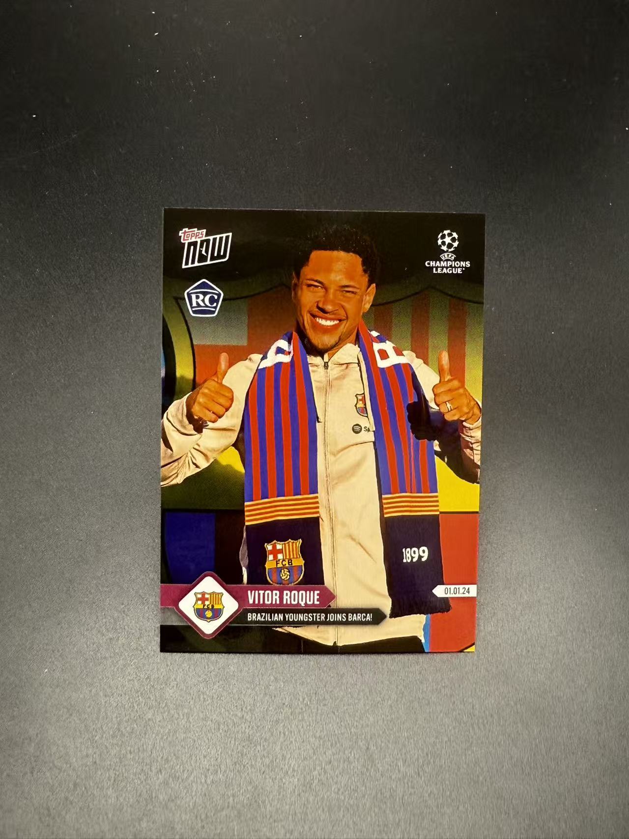 2024 Topps Now Vitor Roque RC #087 维克托 罗克 新秀 巴西小将加盟巴萨定妆照 时刻 专收必备 HS666