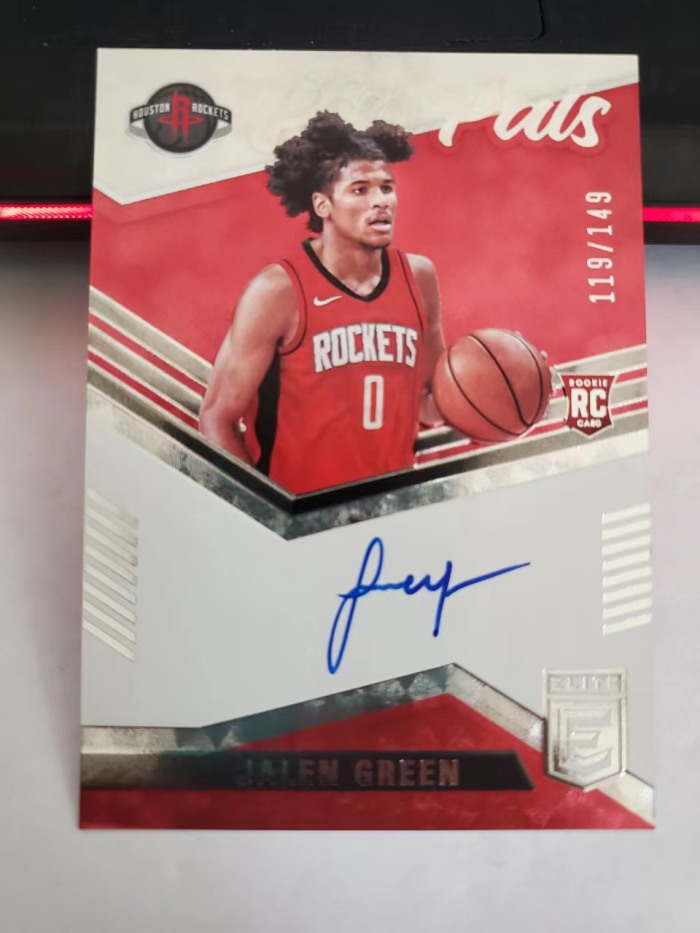 Big Body Benz I Used To Be Dusty Jalen Green 2021-22 Panini Elite Jalen Green RC 【不息球星卡代卖】精英hobby 杰伦 格林 签字 卡签 限量149编