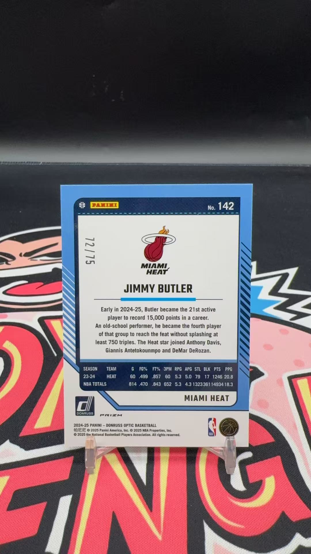 【玩具坑】2024-25 杜蕾斯optic 热火队 Jimmy Butler 吉米 巴特勒 75编 折射